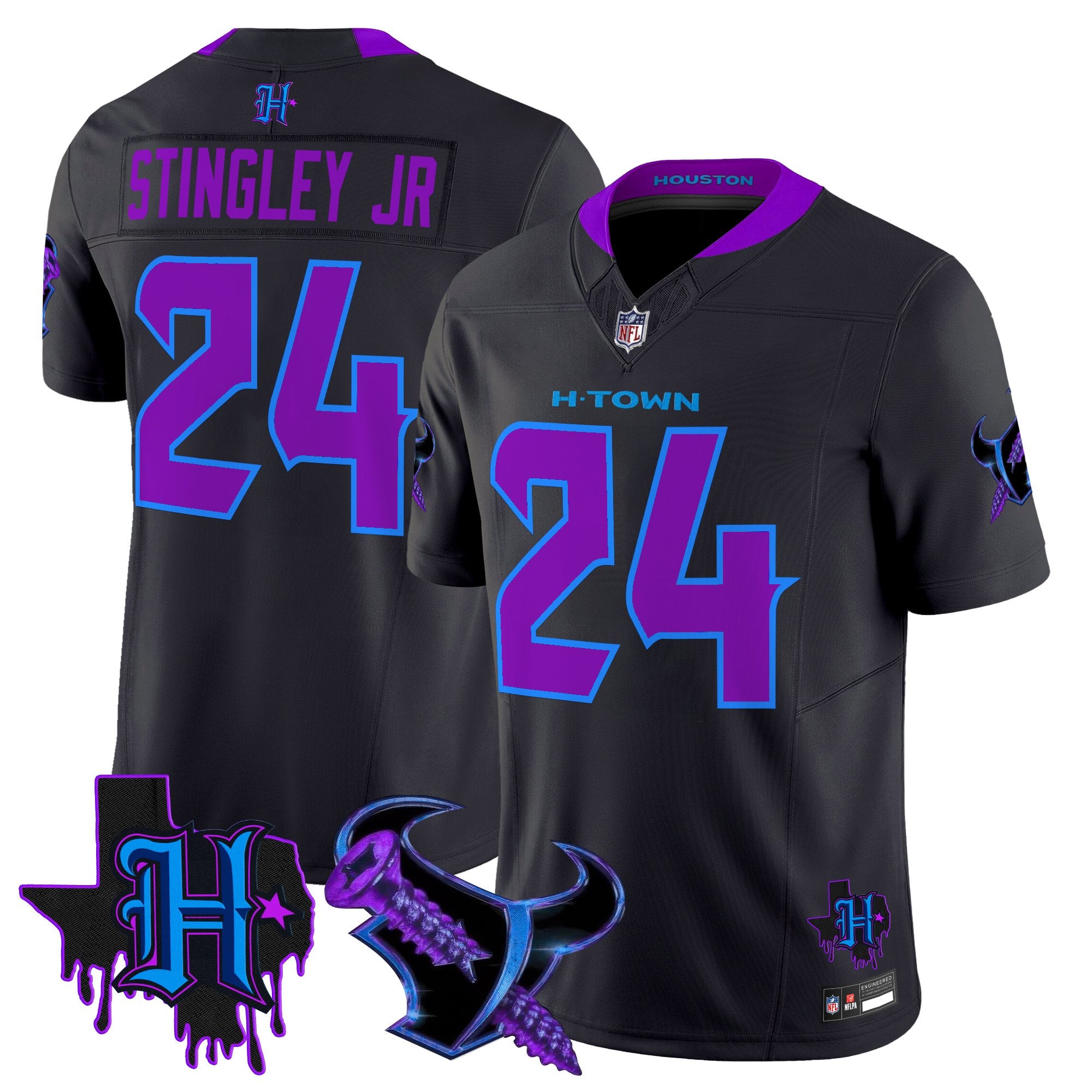 Men's Houston Texans DJ Screw Vapor Limited Jersey - All Stitched