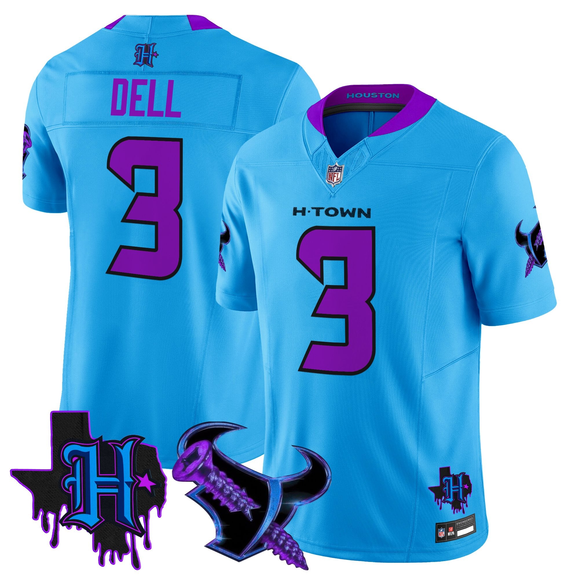 Men's Houston Texans DJ Screw Vapor Limited Jersey - All Stitched