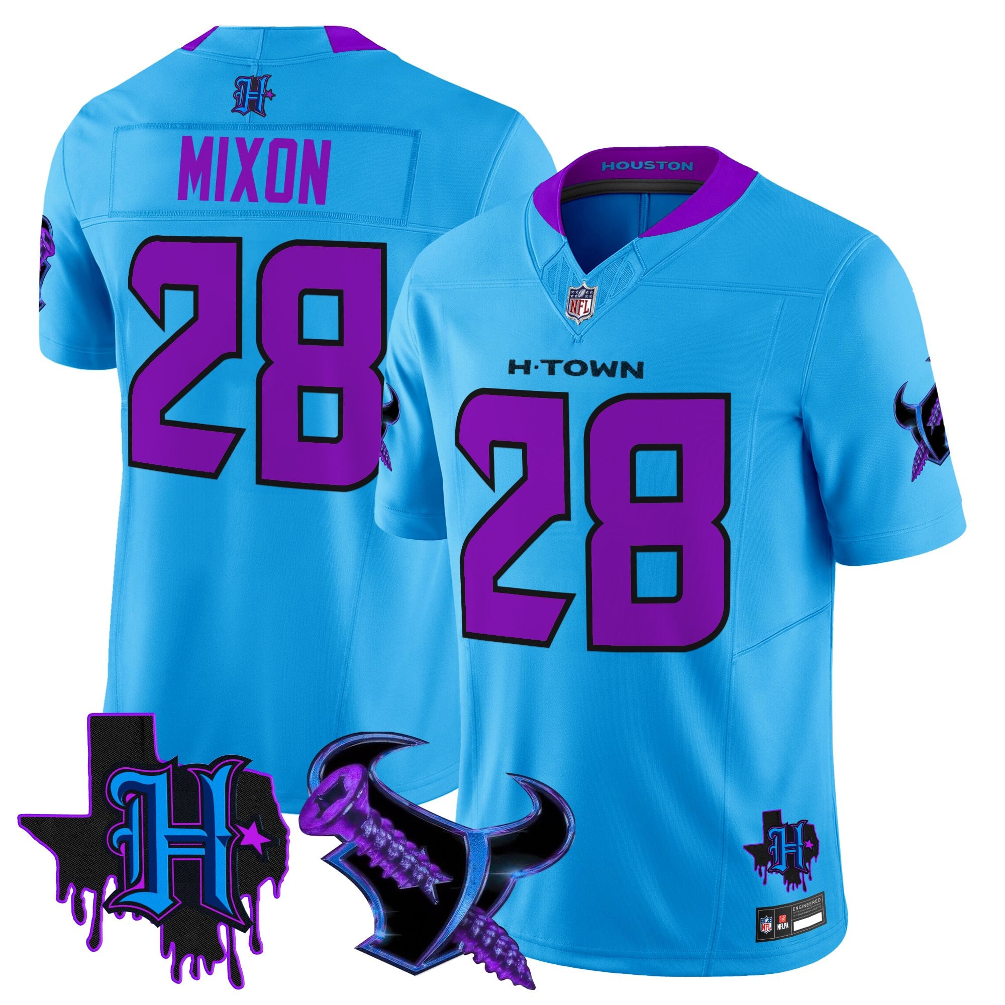 Men's Houston Texans DJ Screw Vapor Limited Jersey - All Stitched
