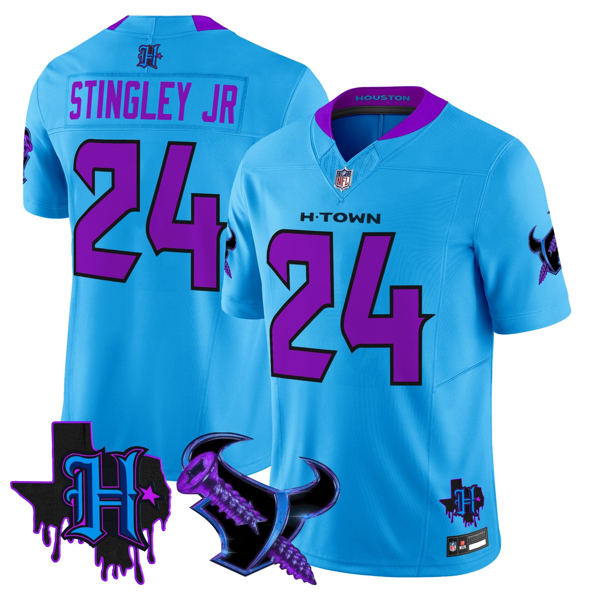 Men's Houston Texans DJ Screw Vapor Limited Jersey - All Stitched