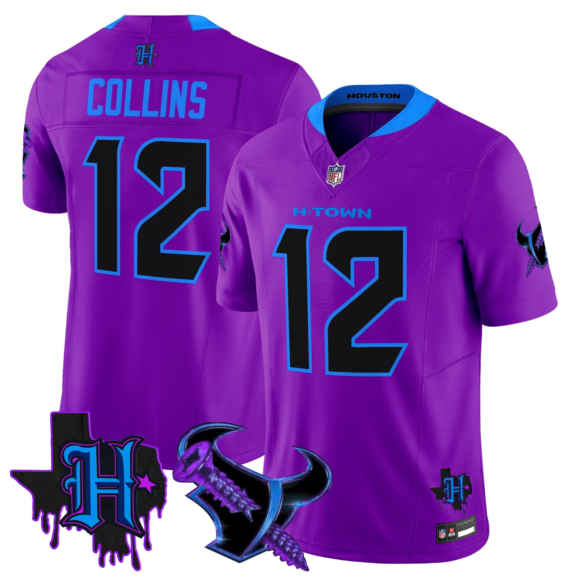 Men's Houston Texans DJ Screw Vapor Limited Jersey - All Stitched