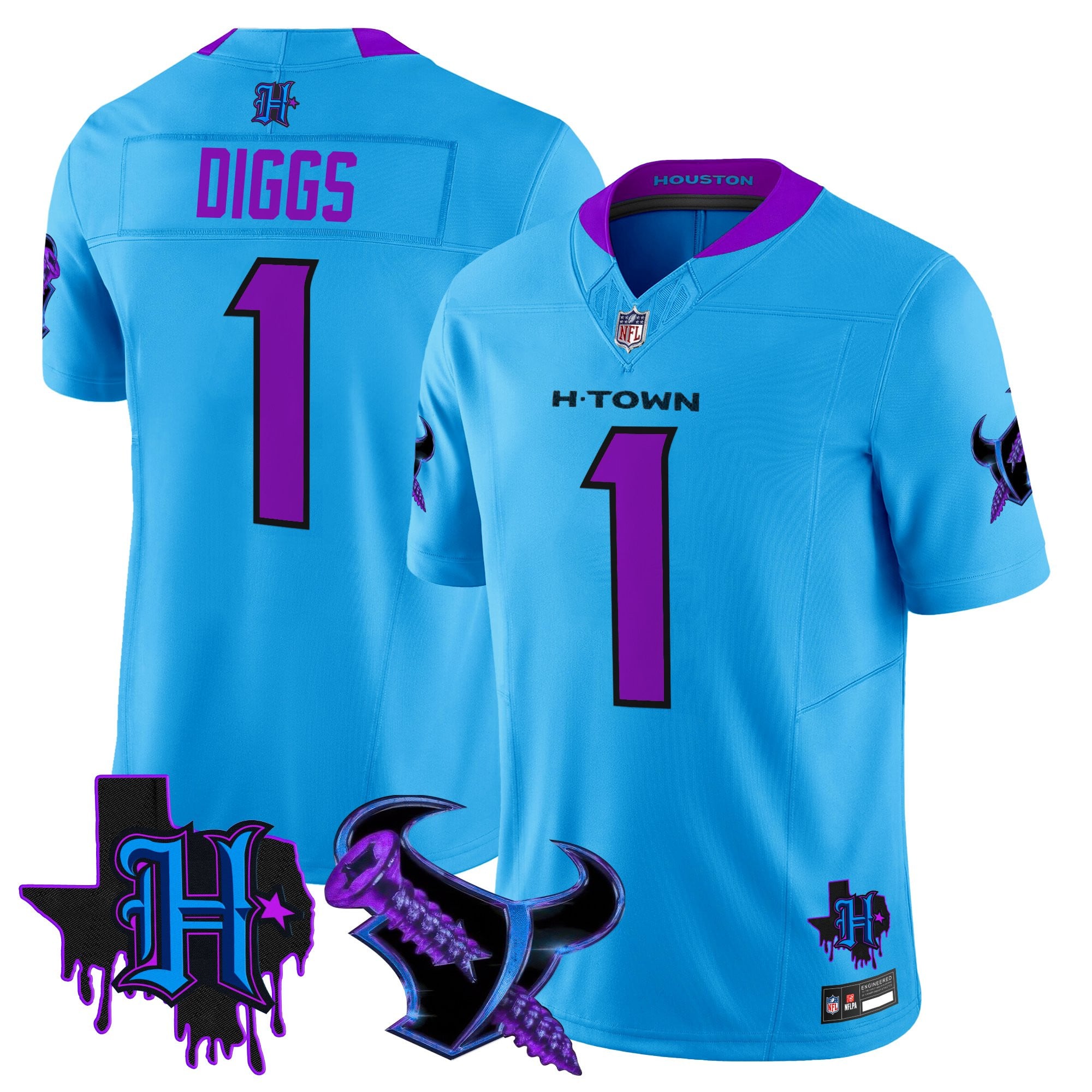 Men's Houston Texans DJ Screw Vapor Limited Jersey - All Stitched