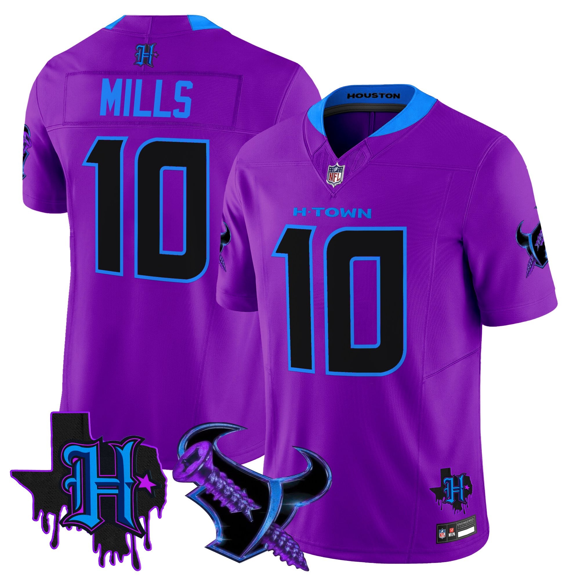 Men's Houston Texans DJ Screw Vapor Limited Jersey - All Stitched
