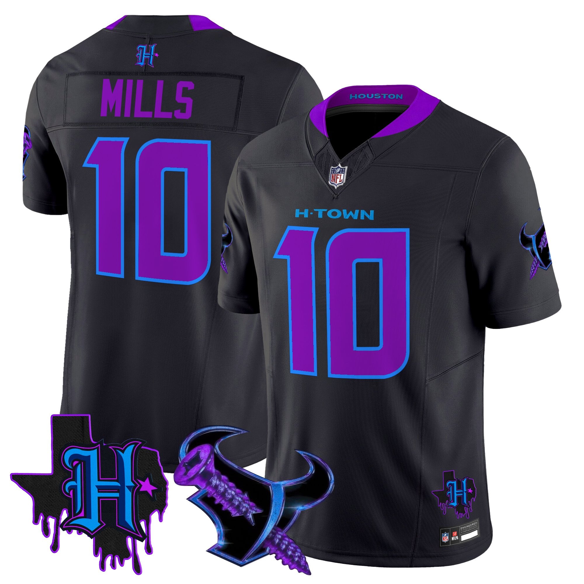 Men's Houston Texans DJ Screw Vapor Limited Jersey - All Stitched