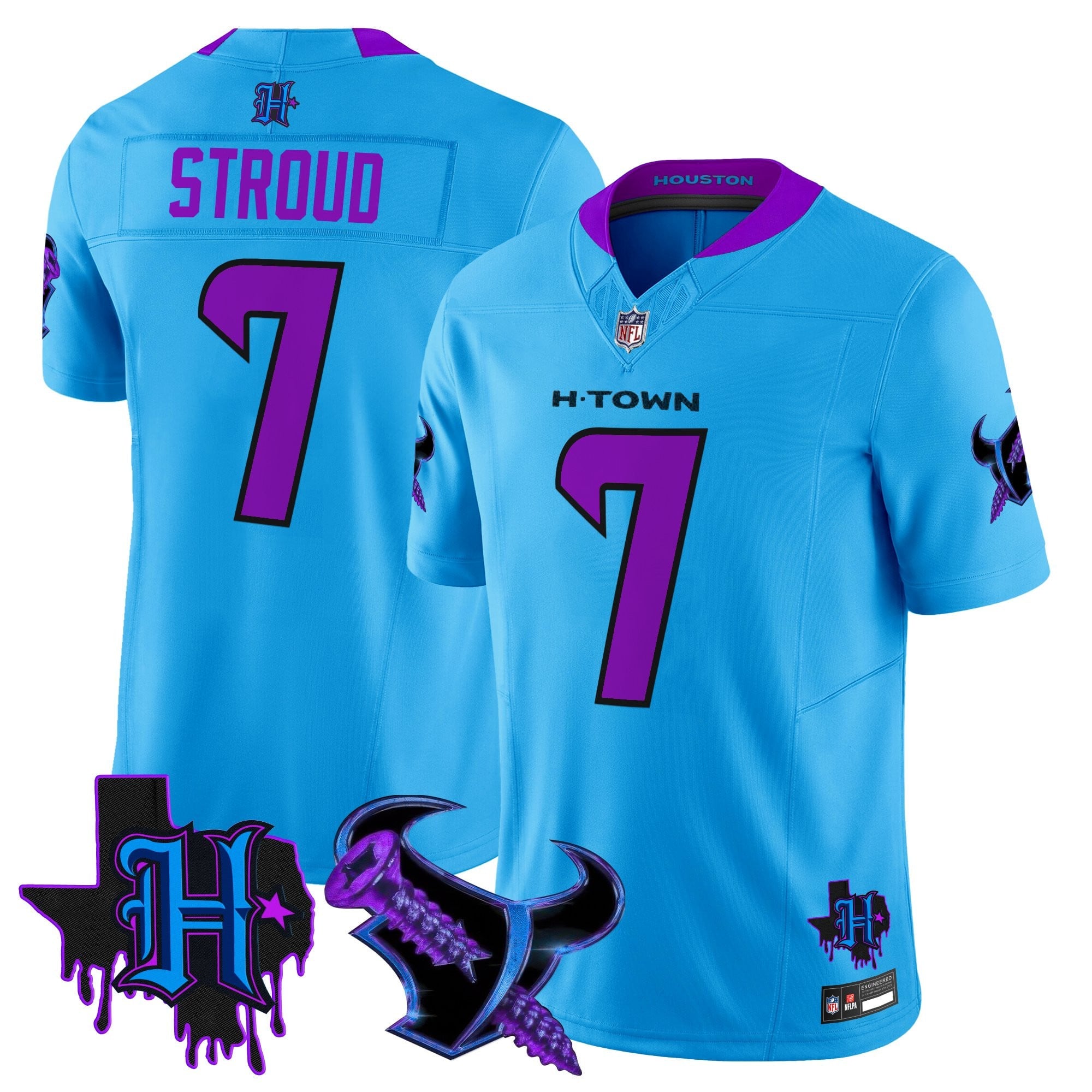Men's Houston Texans DJ Screw Vapor Limited Jersey - All Stitched
