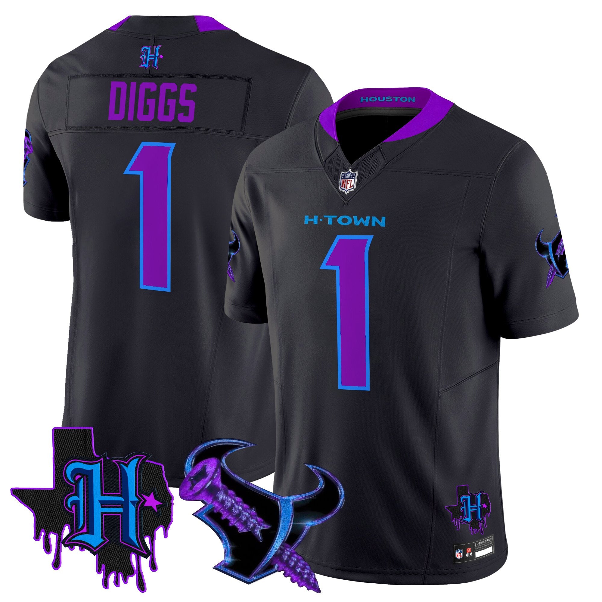 Men's Houston Texans DJ Screw Vapor Limited Jersey - All Stitched