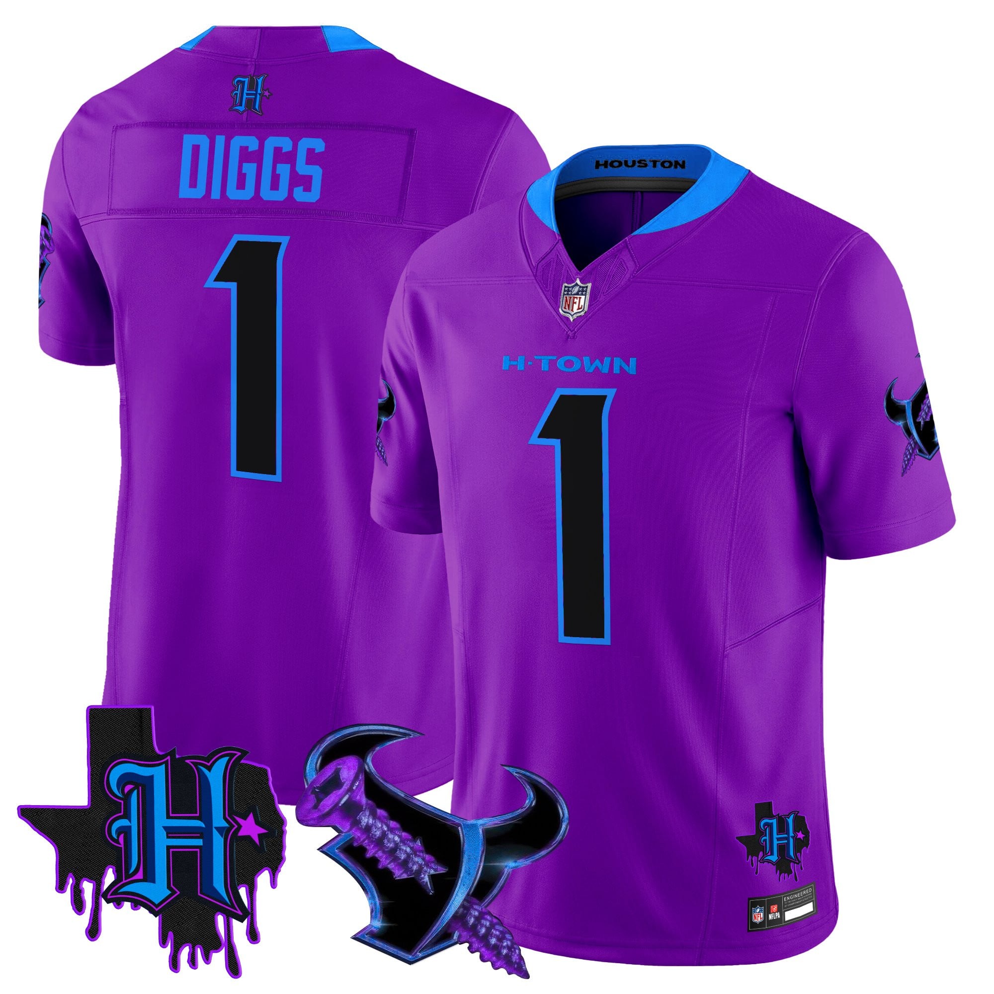 Men's Houston Texans DJ Screw Vapor Limited Jersey - All Stitched