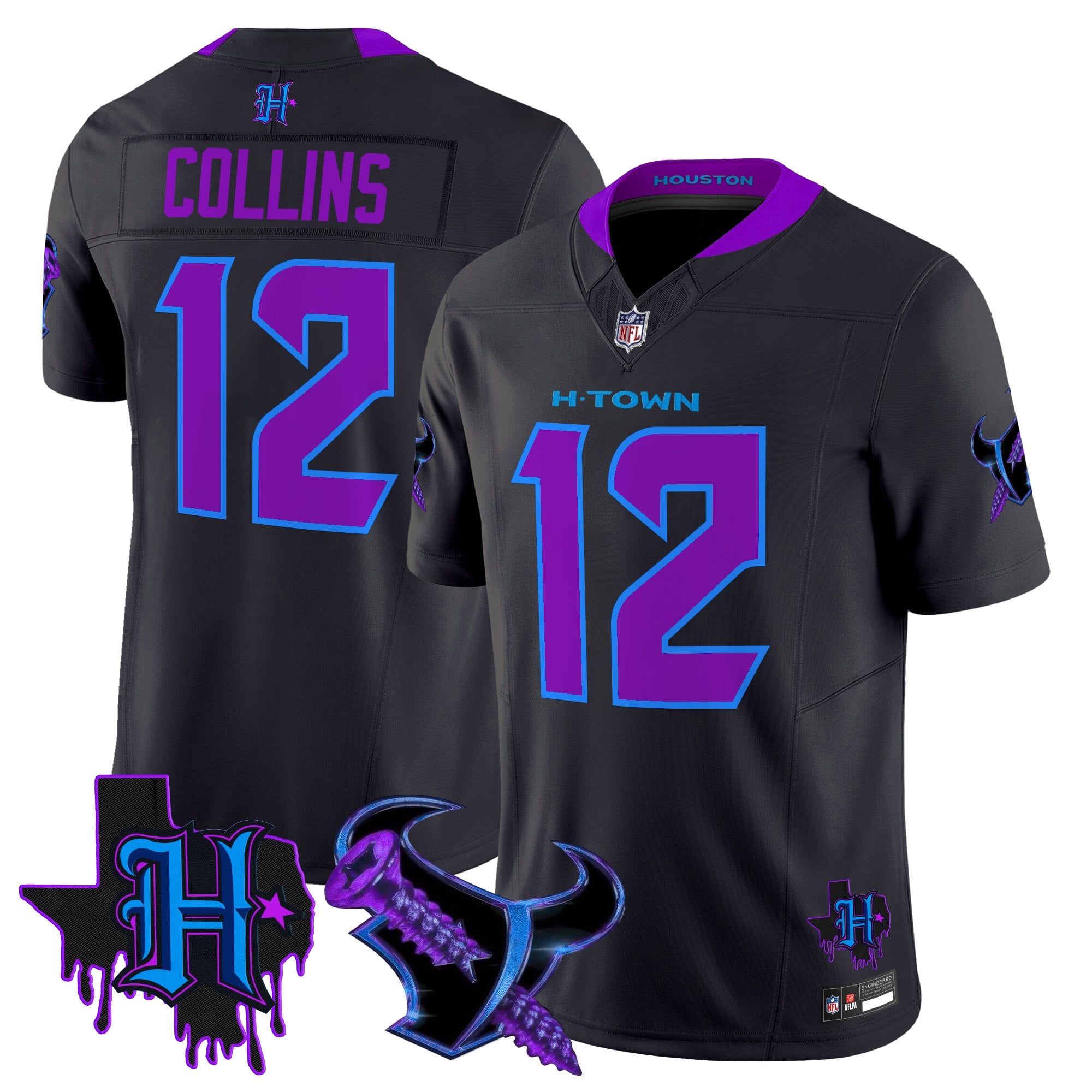 Men's Houston Texans DJ Screw Vapor Limited Jersey - All Stitched
