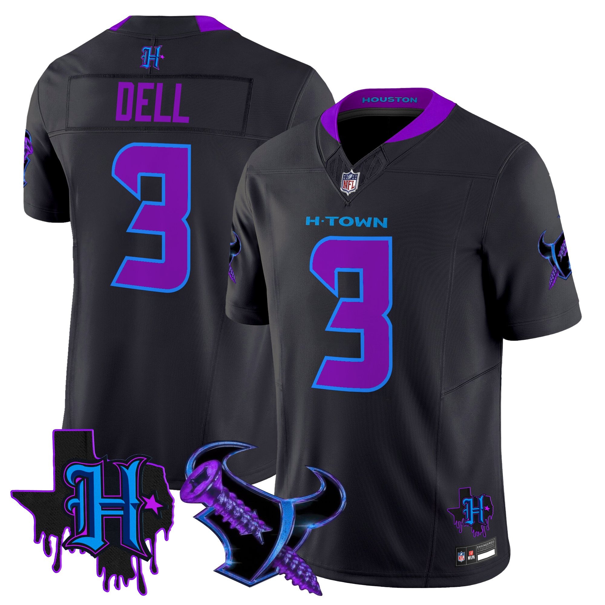 Men's Houston Texans DJ Screw Vapor Limited Jersey - All Stitched