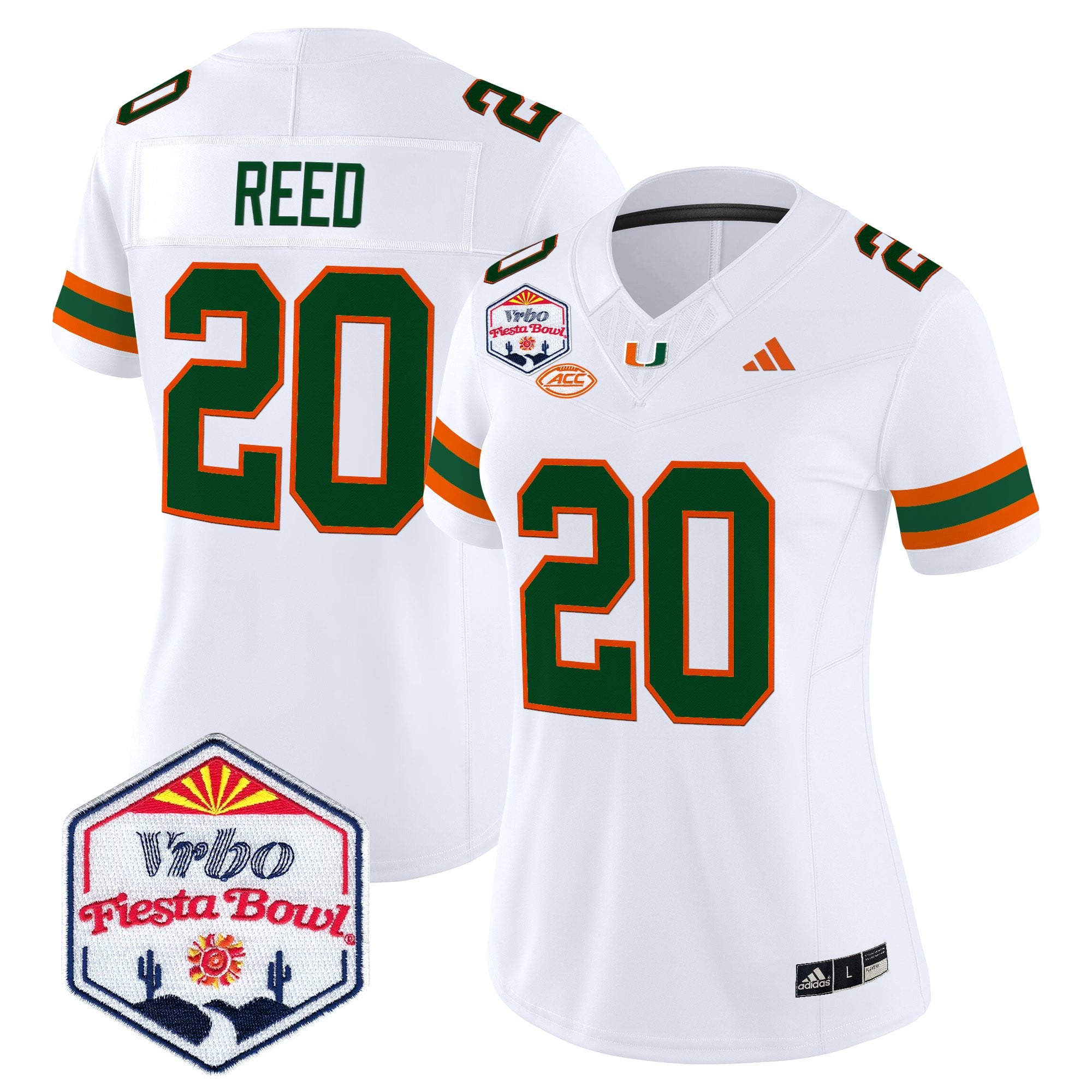 Women's Miami Hurricanes 2026 The Fiesta Bowl Vapor Limited Jersey - All Stitched