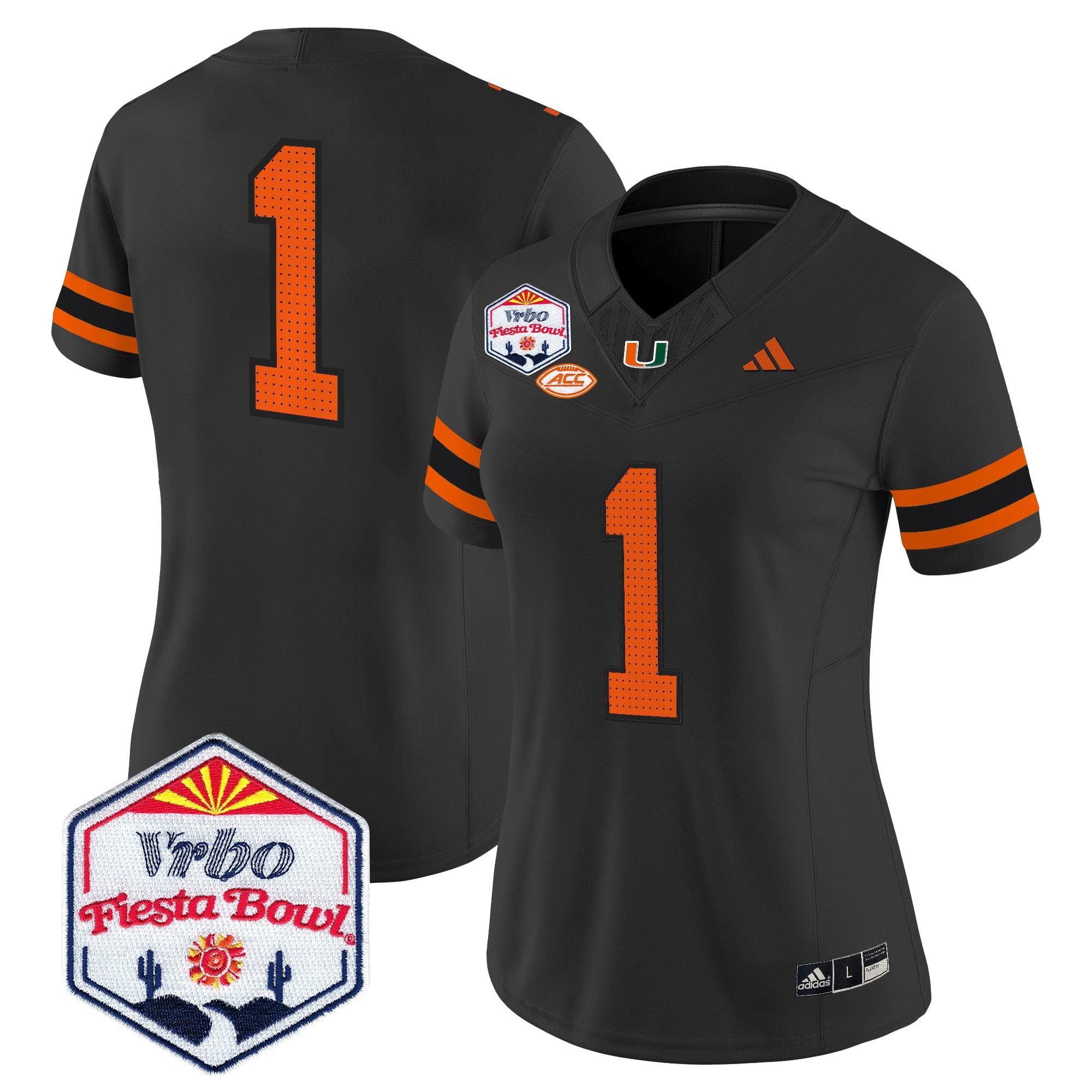 Women's Miami Hurricanes 2026 The Fiesta Bowl Vapor Limited Jersey - All Stitched