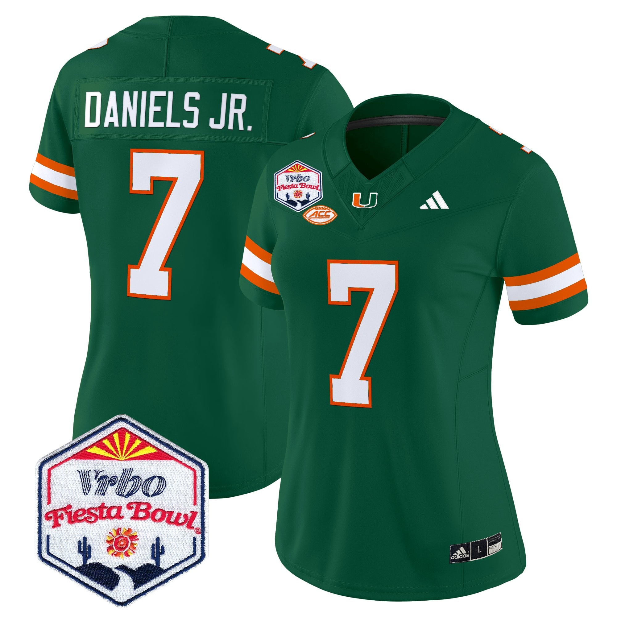 Women's Miami Hurricanes 2026 The Fiesta Bowl Vapor Limited Jersey - All Stitched