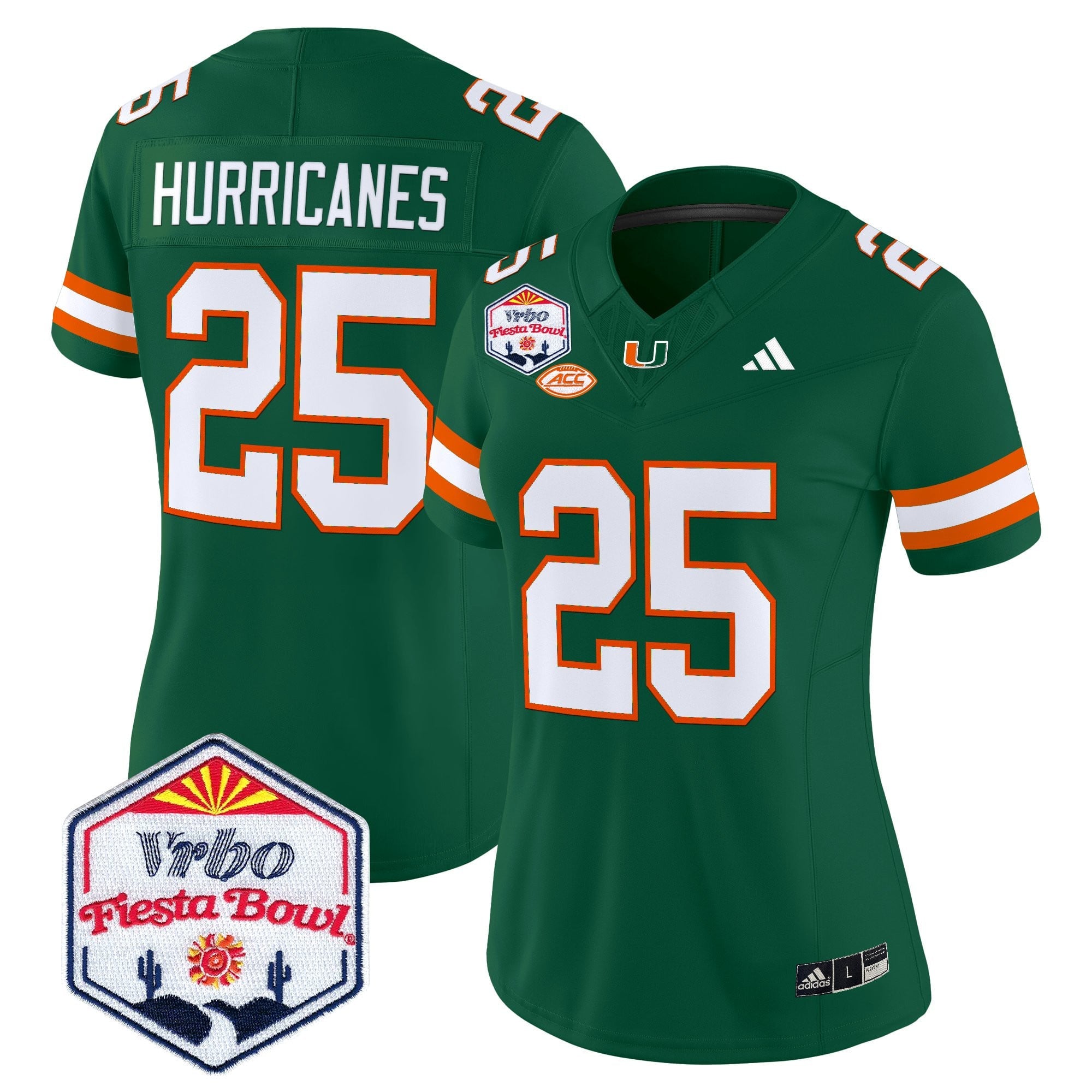 Women's Miami Hurricanes 2026 The Fiesta Bowl Vapor Limited Jersey - All Stitched