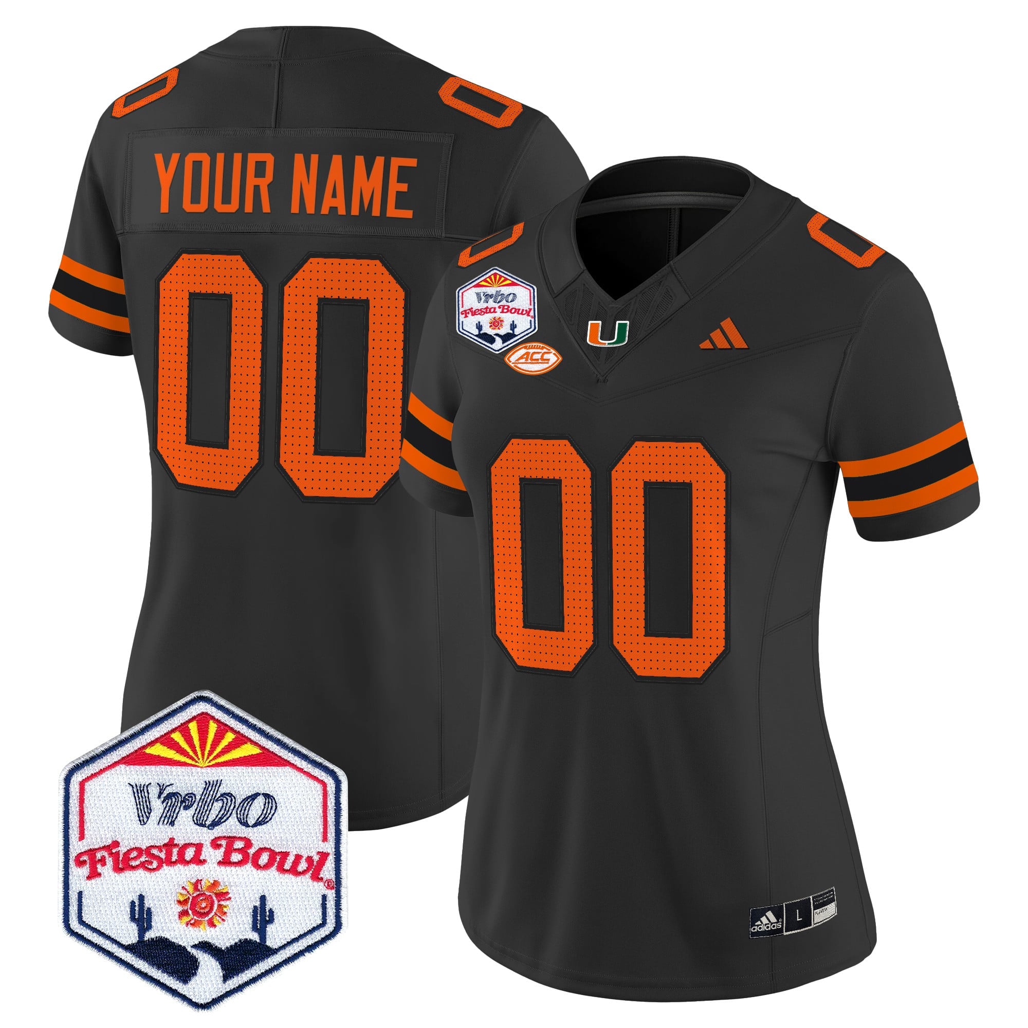Miami Hurricanes 2026 The Fiesta Bowl Vapor Limited Custom Jersey - All Stitched