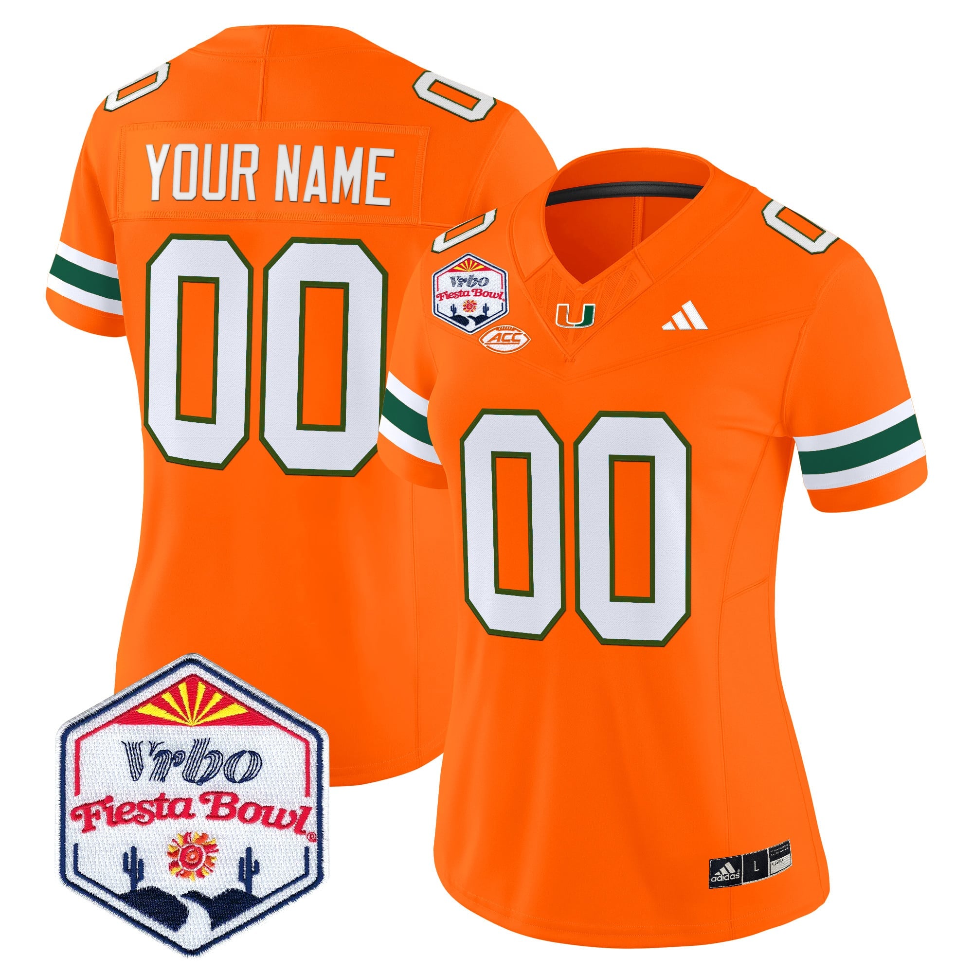 Miami Hurricanes 2026 The Fiesta Bowl Vapor Limited Custom Jersey - All Stitched