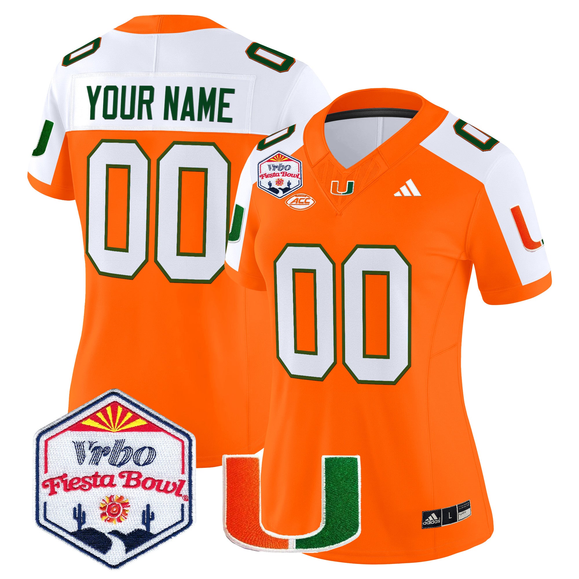Miami Hurricanes 2026 The Fiesta Bowl Vapor Limited Custom Jersey - All Stitched