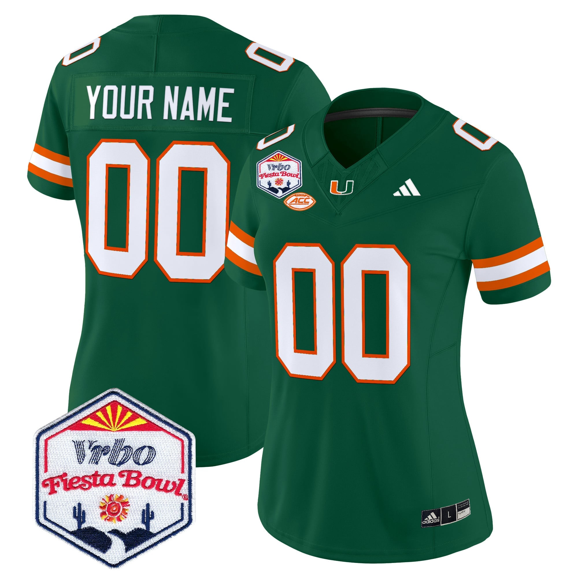 Miami Hurricanes 2026 The Fiesta Bowl Vapor Limited Custom Jersey - All Stitched