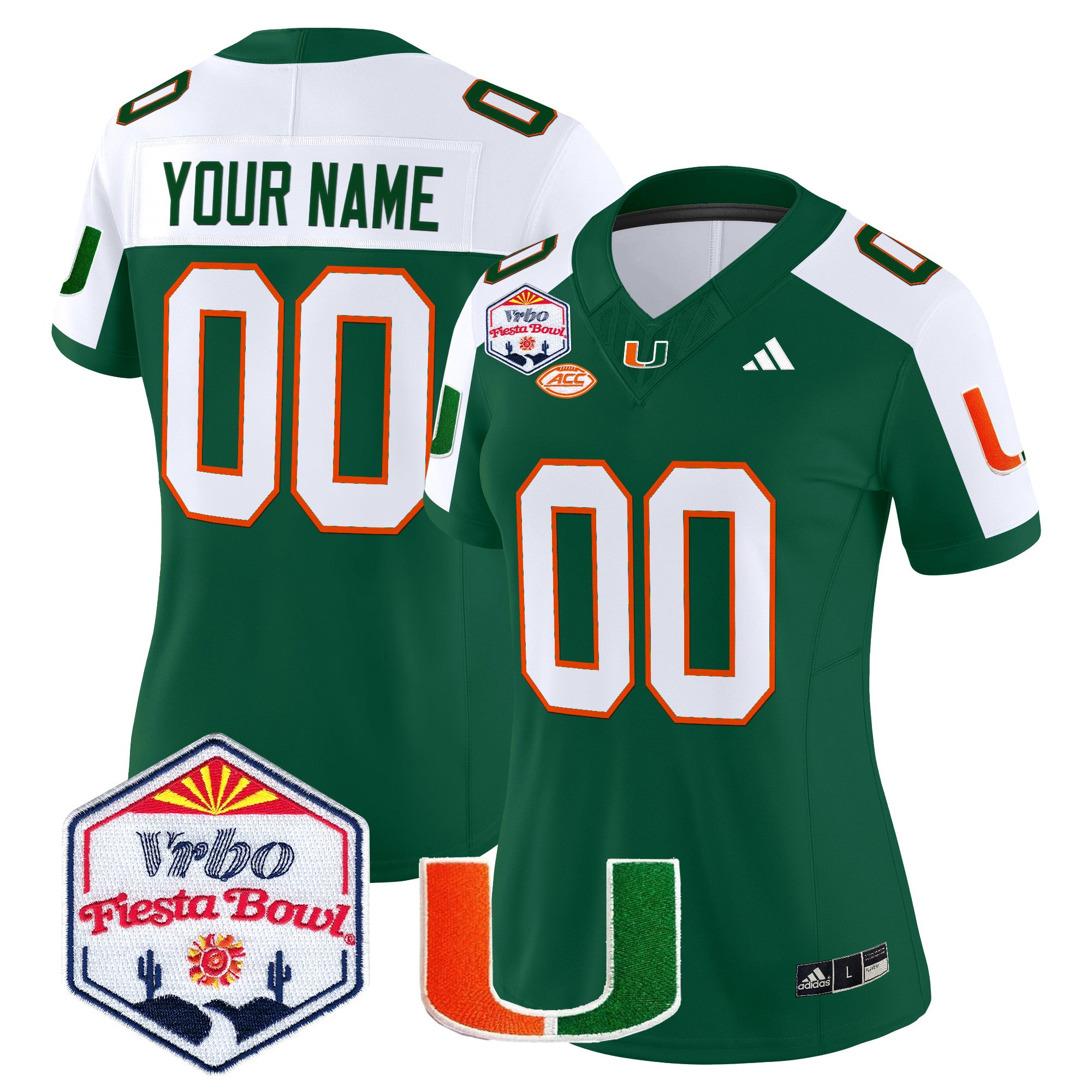 Miami Hurricanes 2026 The Fiesta Bowl Vapor Limited Custom Jersey - All Stitched