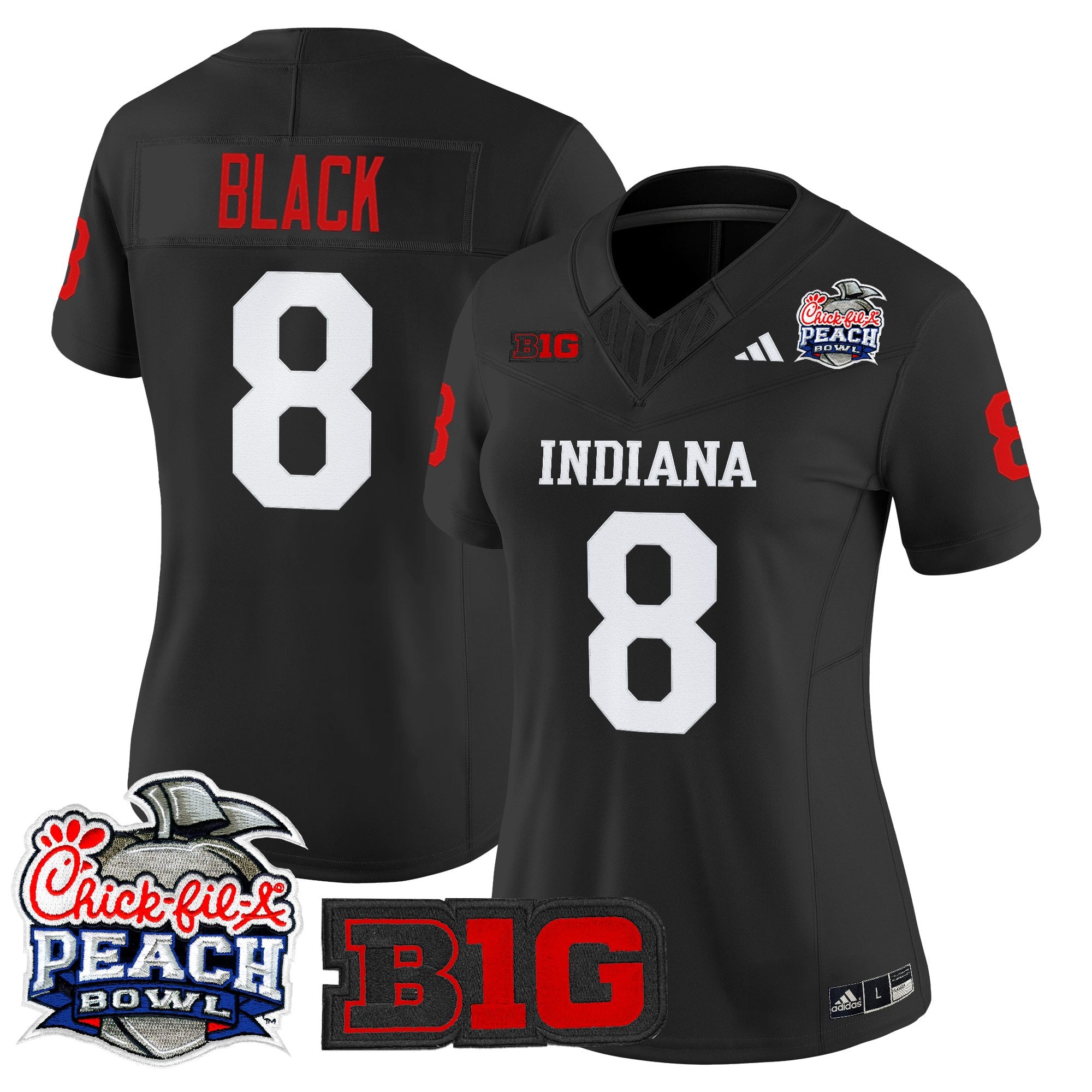 Women's Indiana Hoosiers 2026 Peach Bowl Vapor Limited Jersey - All Stitched