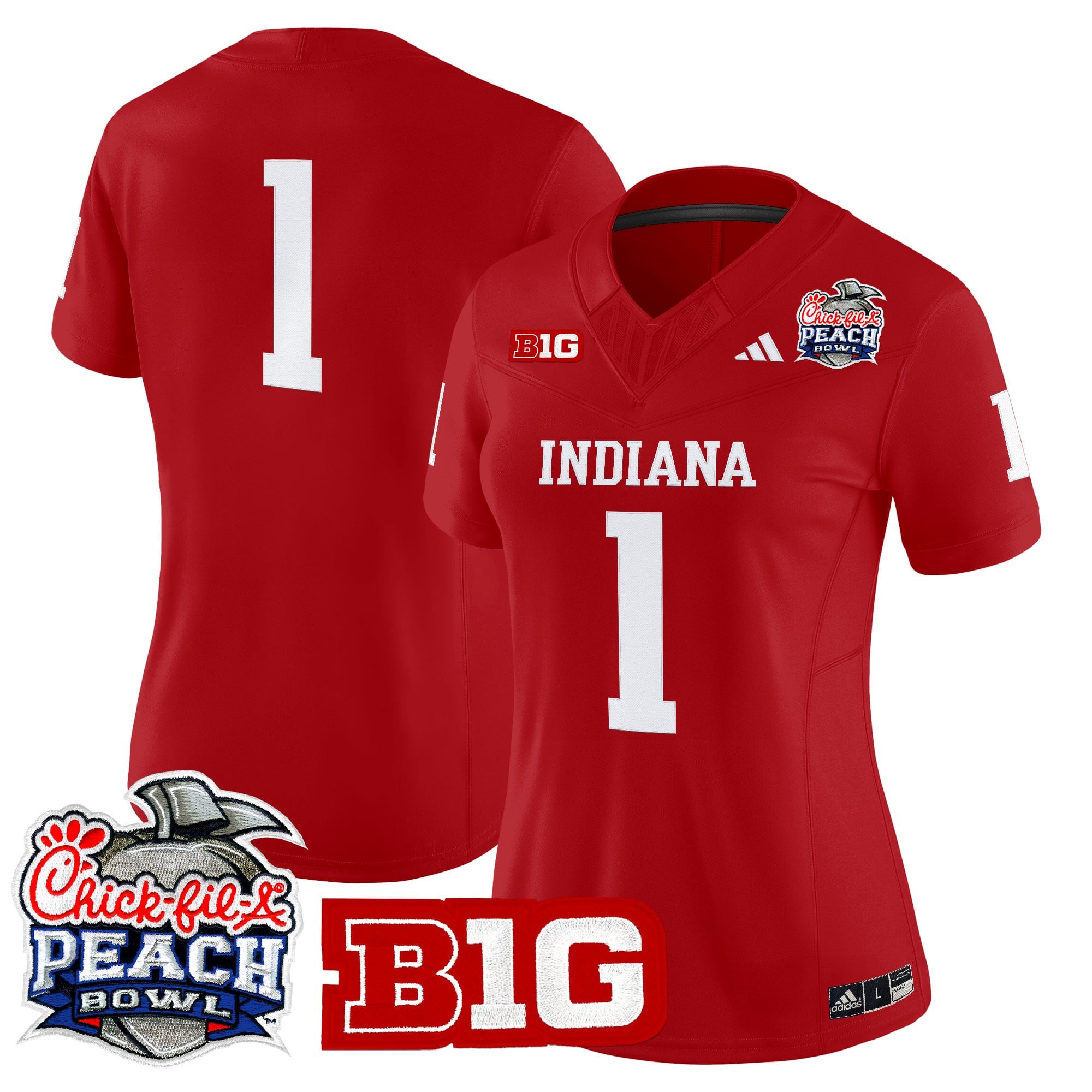 Women's Indiana Hoosiers 2026 Peach Bowl Vapor Limited Jersey - All Stitched