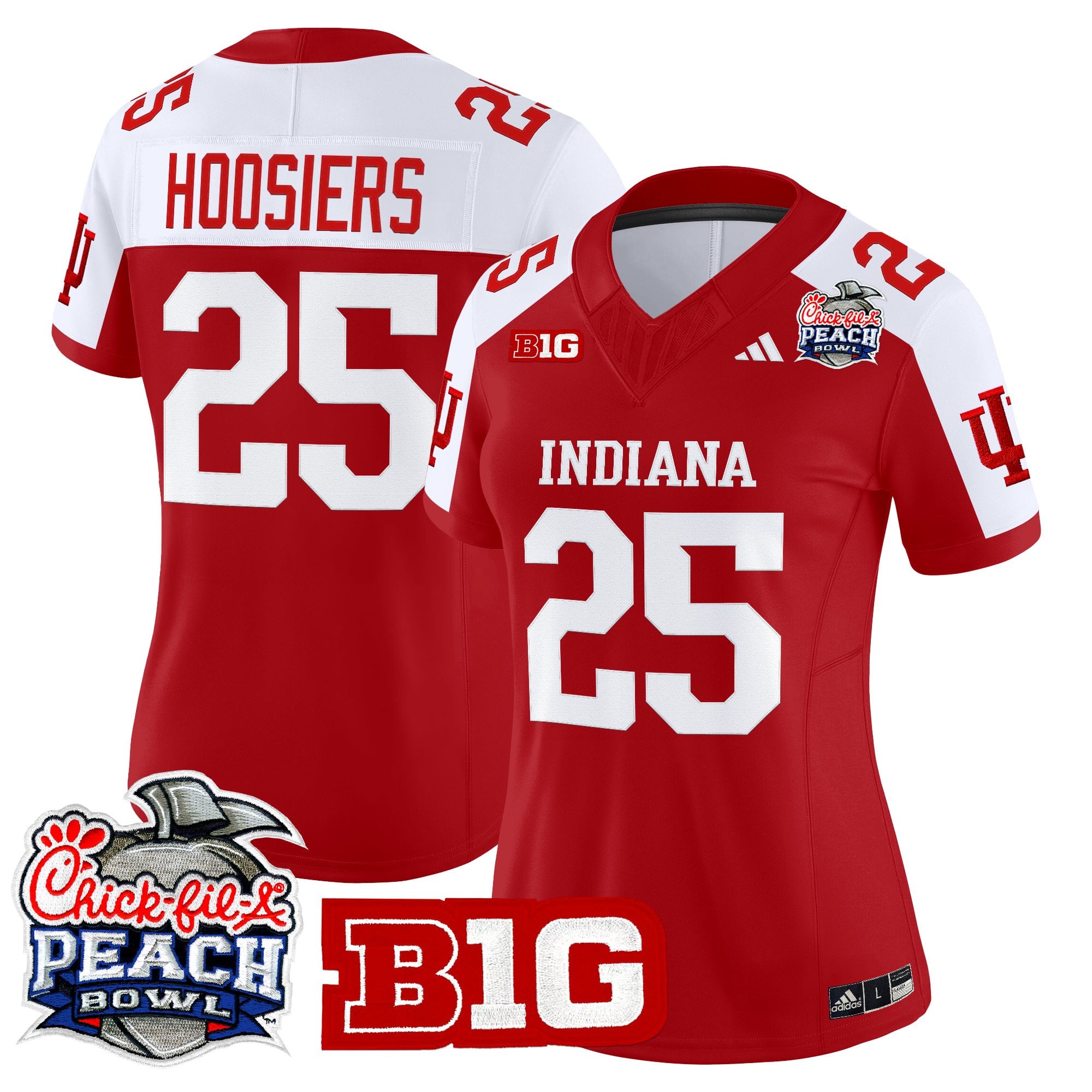 Women's Indiana Hoosiers 2026 Peach Bowl Vapor Limited Jersey - All Stitched