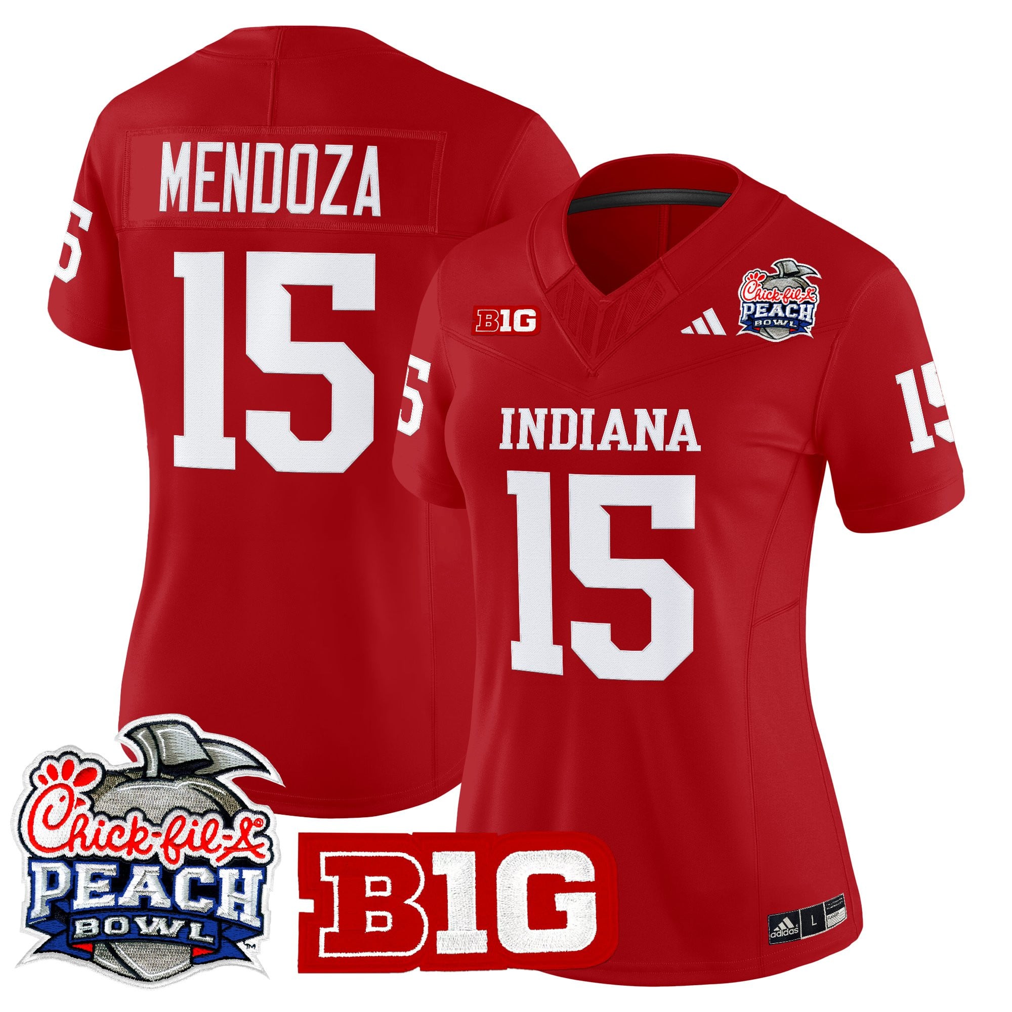 Women's Indiana Hoosiers 2026 Peach Bowl Vapor Limited Jersey - All Stitched