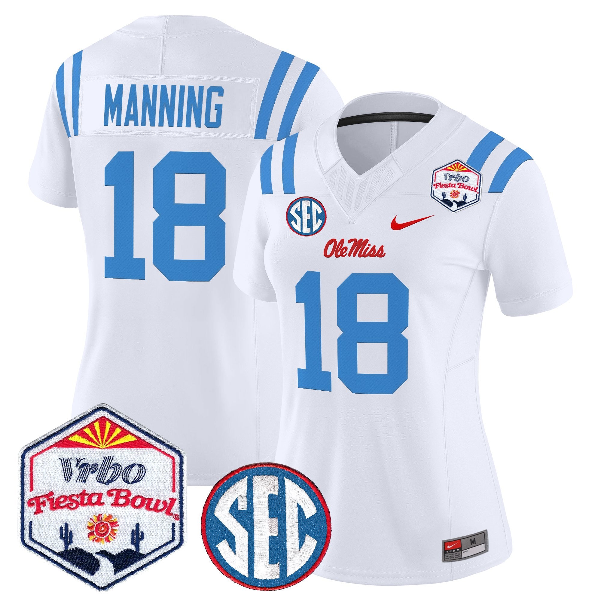Women's Ole Miss Rebels 2026 The Fiesta Bowl Vapor Limited Jersey - All Stitched