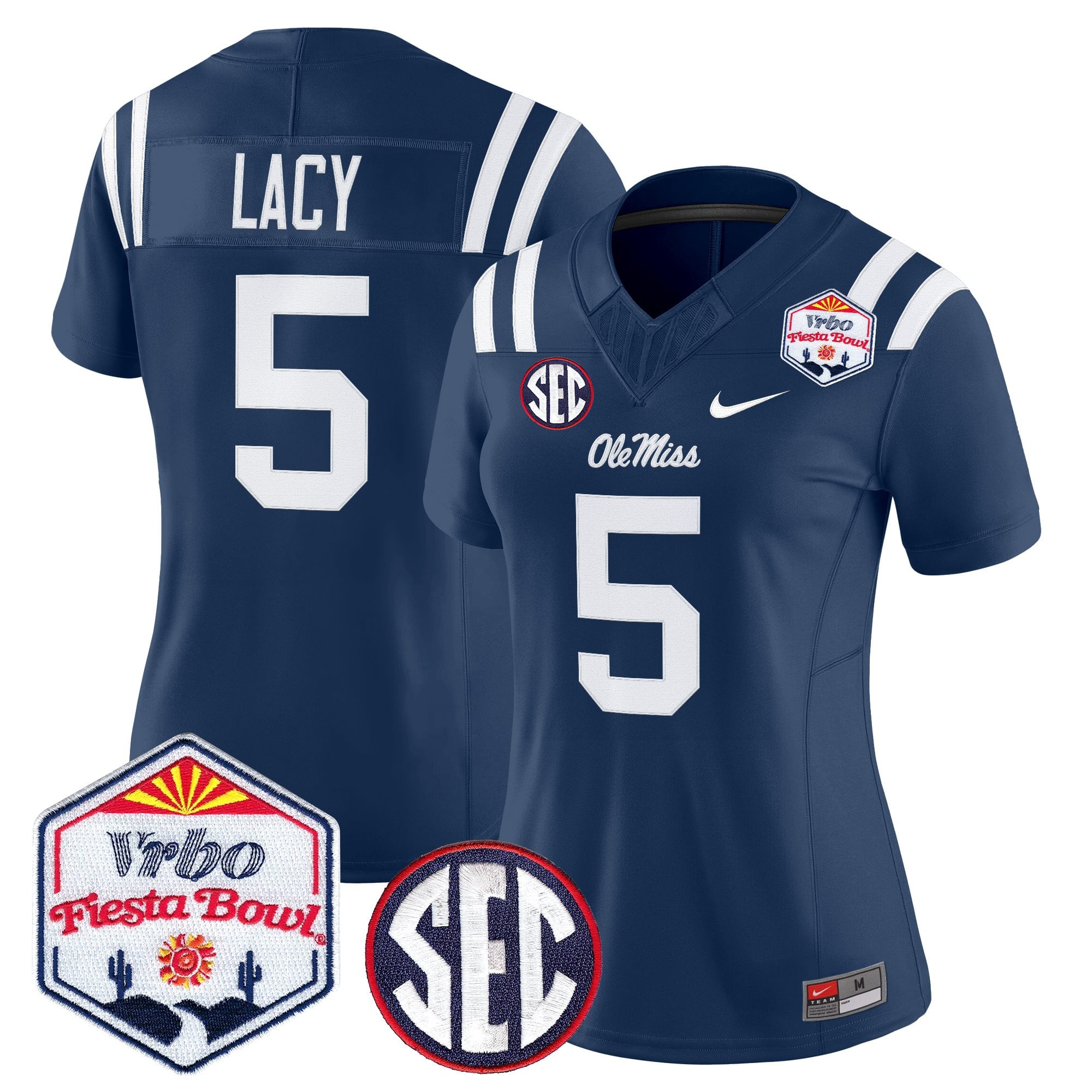 Women's Ole Miss Rebels 2026 The Fiesta Bowl Vapor Limited Jersey - All Stitched