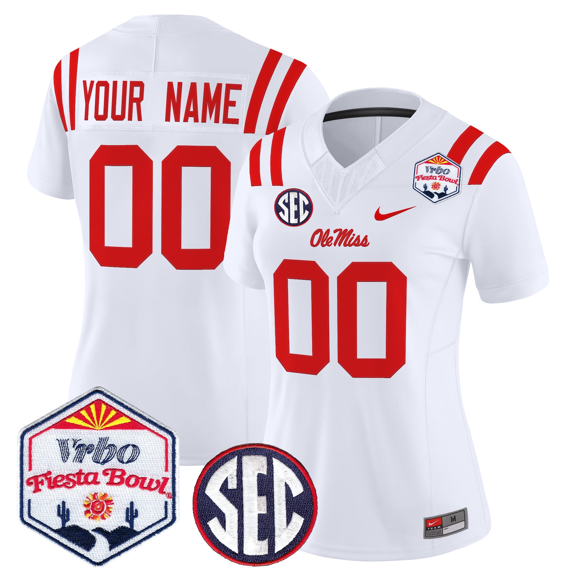 Ole Miss Rebels 2026 The Fiesta Bowl Vapor Limited Custom Jersey - All Stitched
