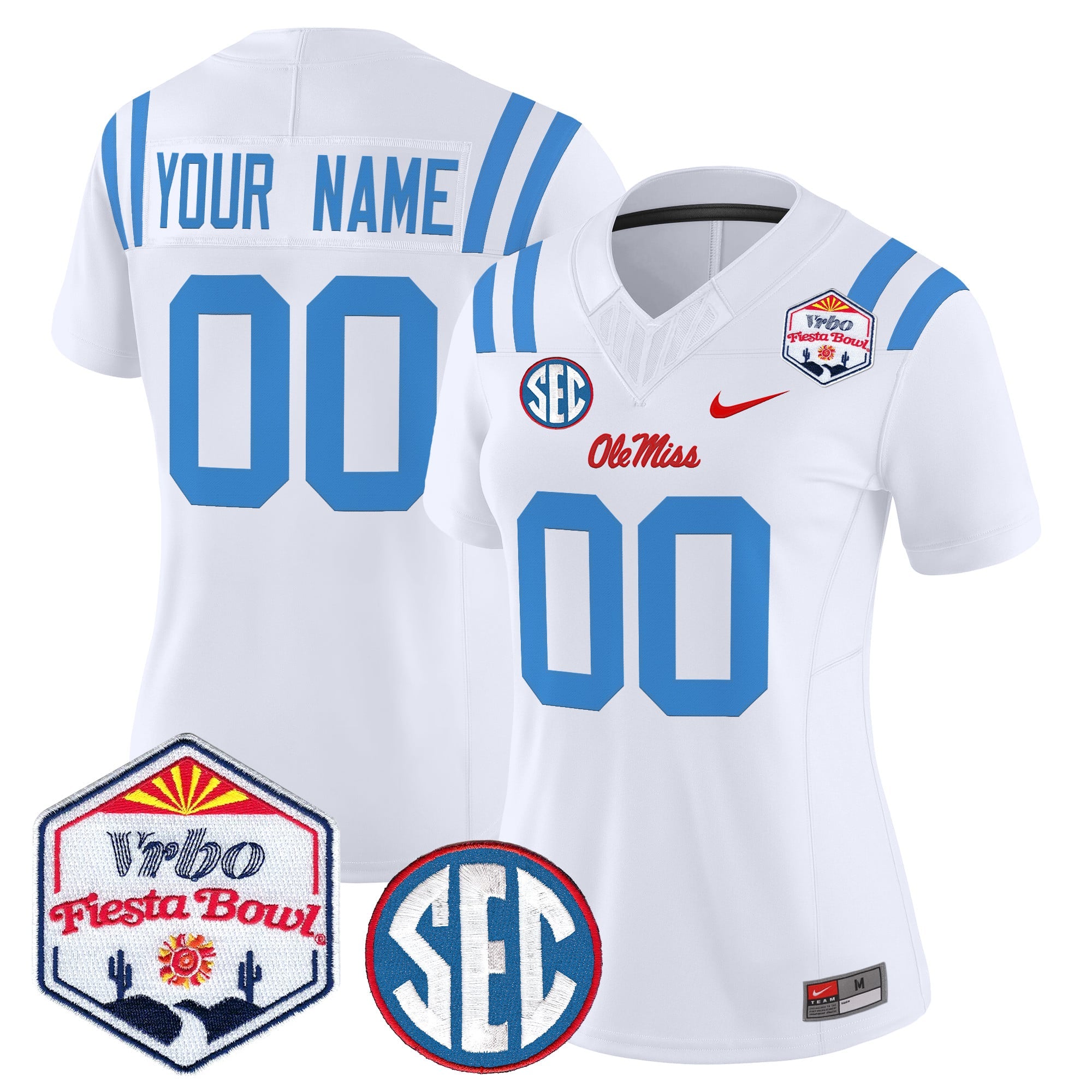 Ole Miss Rebels 2026 The Fiesta Bowl Vapor Limited Custom Jersey - All Stitched