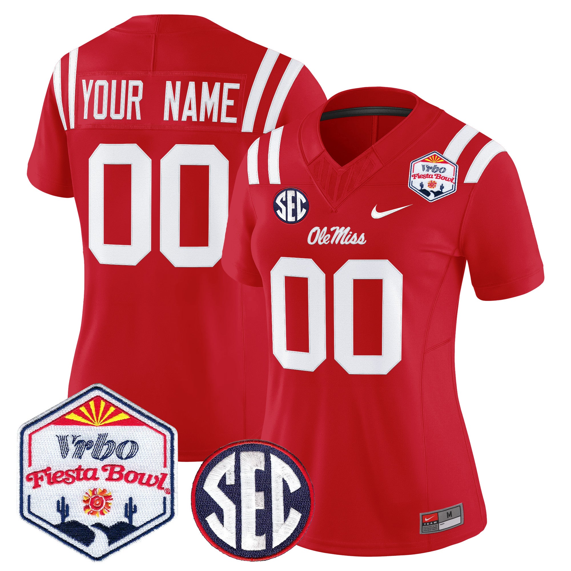 Ole Miss Rebels 2026 The Fiesta Bowl Vapor Limited Custom Jersey - All Stitched