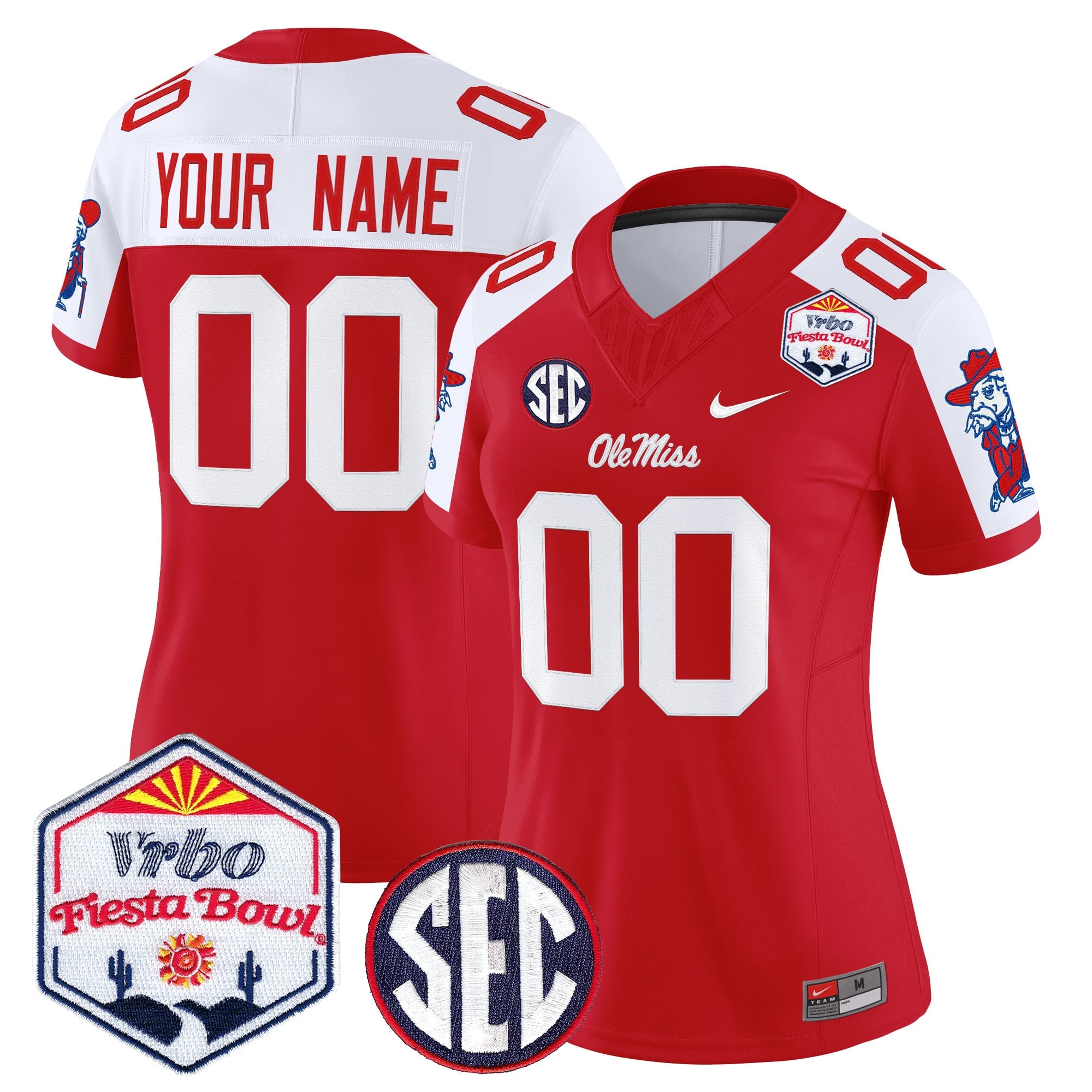 Ole Miss Rebels 2026 The Fiesta Bowl Vapor Limited Custom Jersey - All Stitched