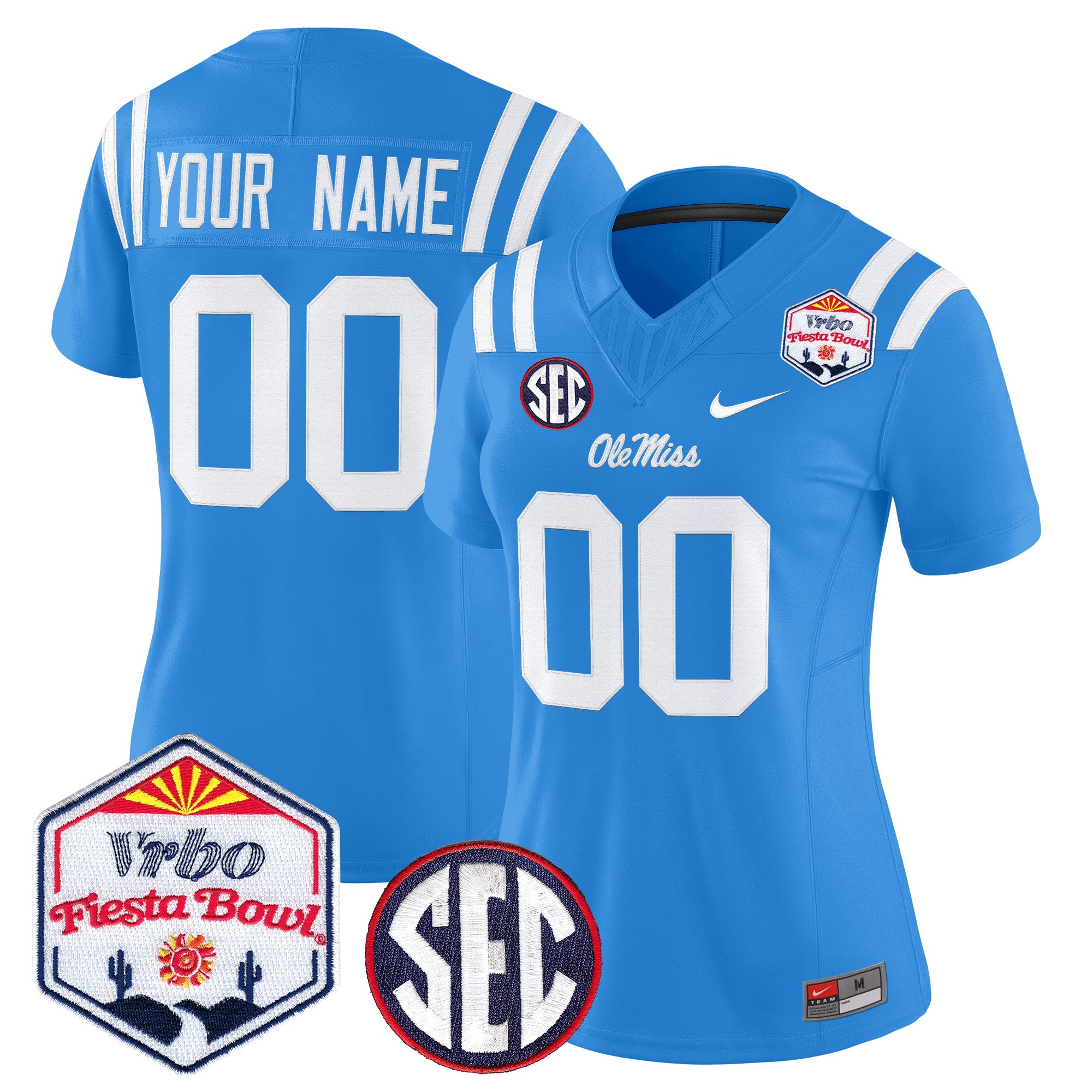 Ole Miss Rebels 2026 The Fiesta Bowl Vapor Limited Custom Jersey - All Stitched
