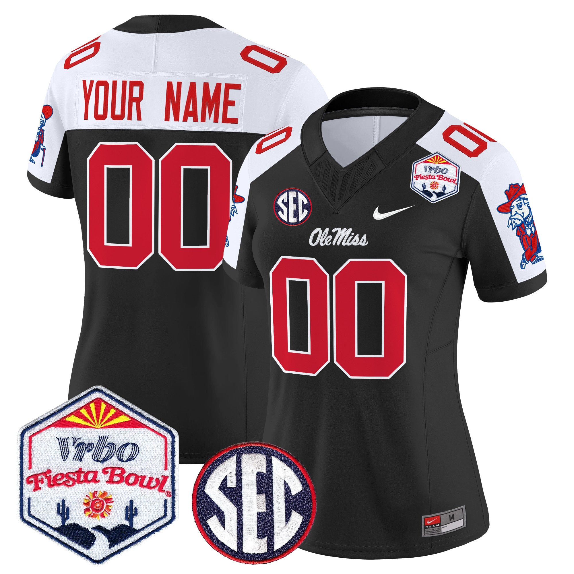 Ole Miss Rebels 2026 The Fiesta Bowl Vapor Limited Custom Jersey - All Stitched