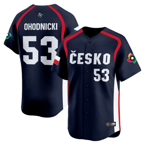 Czech Republic World Baseball Classic Customized Jersey - All Stitched