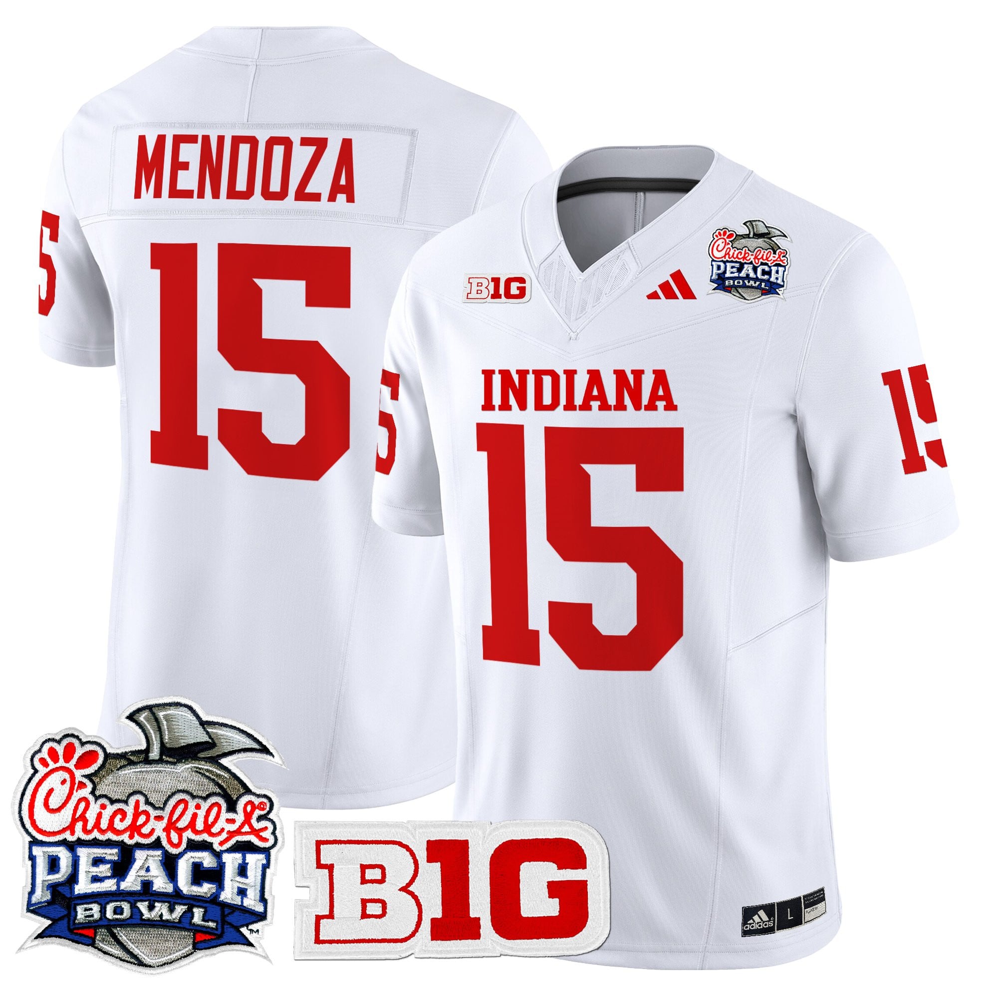 Men's Indiana Hoosiers 2026 Peach Bowl Vapor Limited Jersey V2 - All Stitched