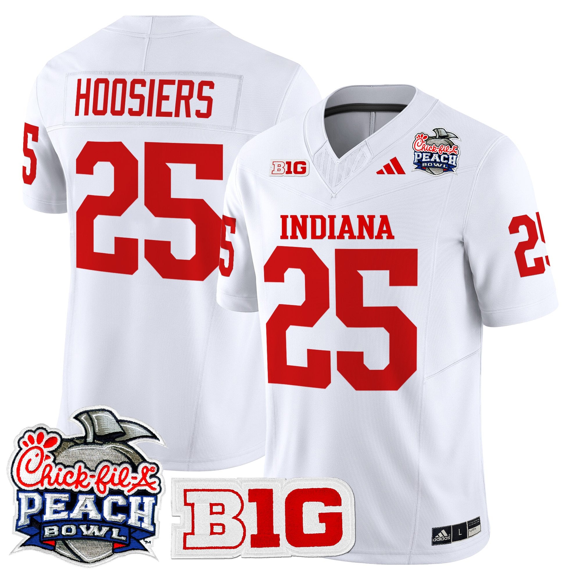 Men's Indiana Hoosiers 2026 Peach Bowl Vapor Limited Jersey V2 - All Stitched