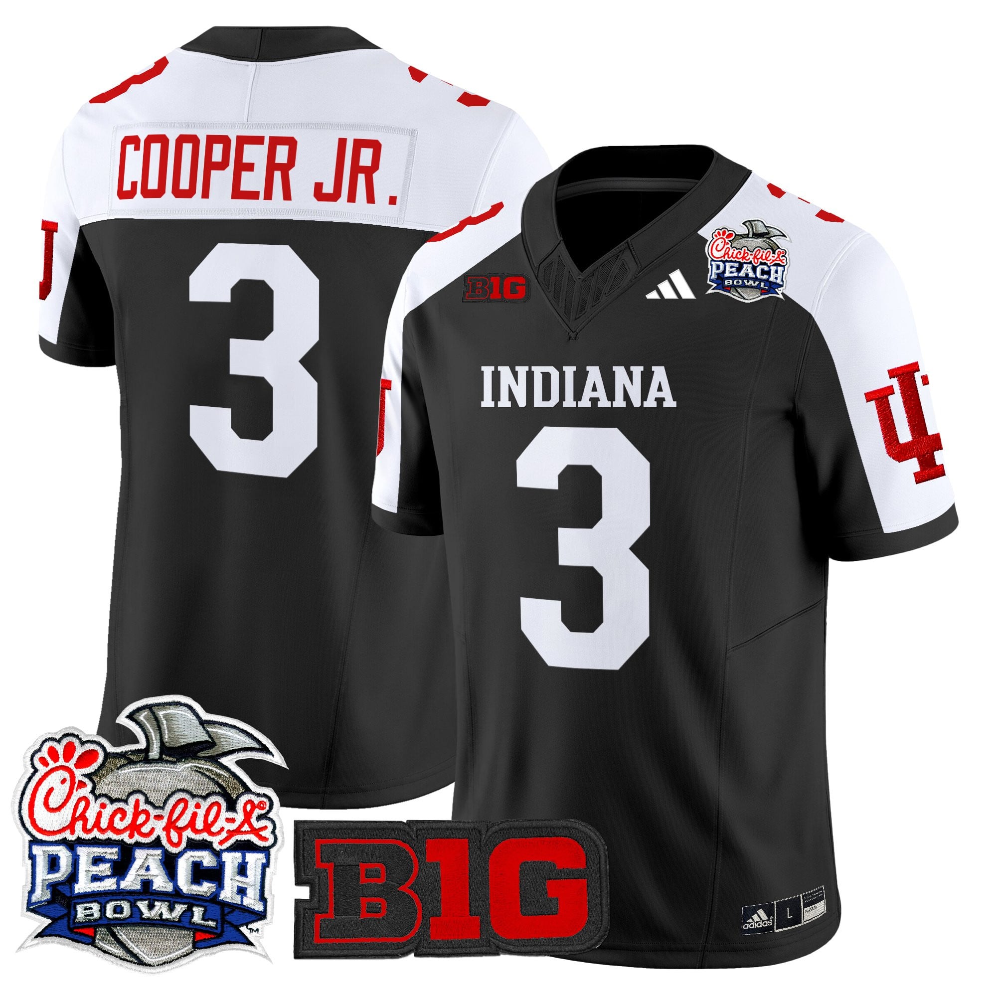 Men's Indiana Hoosiers 2026 Peach Bowl Vapor Limited Jersey V2 - All Stitched
