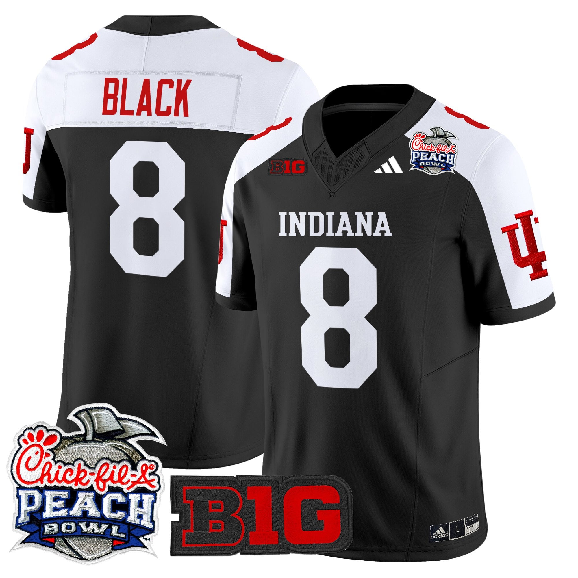 Men's Indiana Hoosiers 2026 Peach Bowl Vapor Limited Jersey V2 - All Stitched