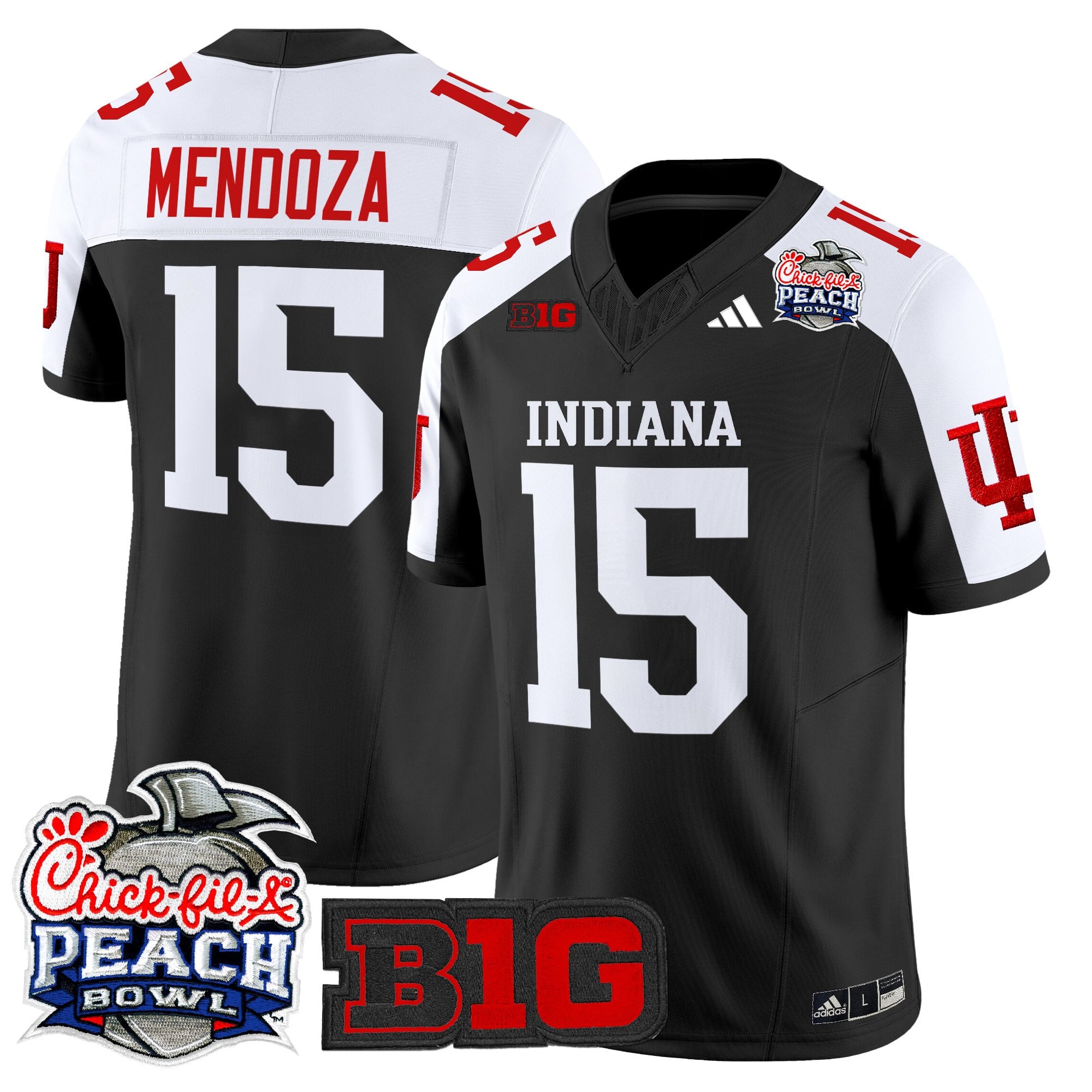 Men's Indiana Hoosiers 2026 Peach Bowl Vapor Limited Jersey V2 - All Stitched