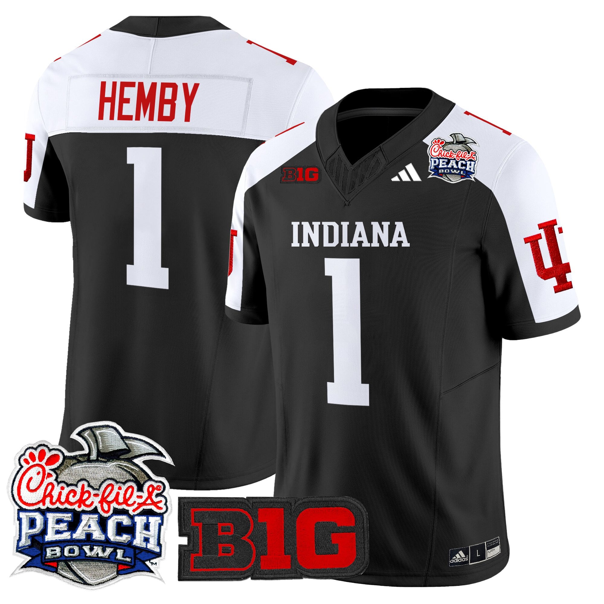 Men's Indiana Hoosiers 2026 Peach Bowl Vapor Limited Jersey V2 - All Stitched
