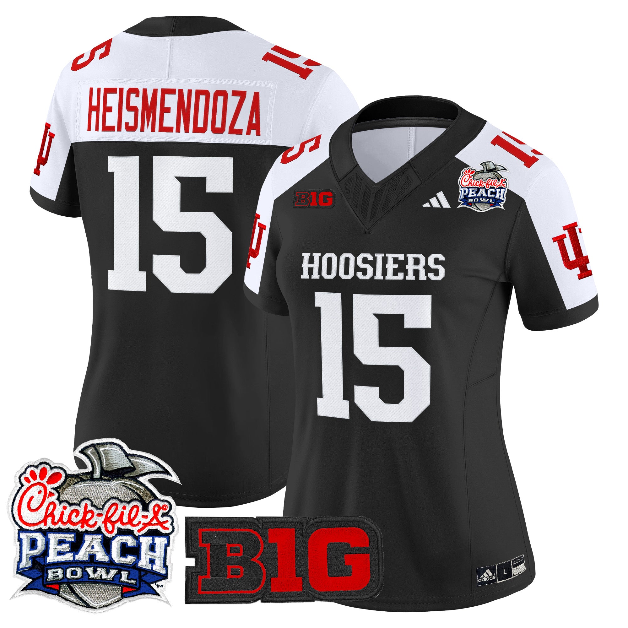 #15 Heismendoza Indiana Hoosiers 2026 Peach Bowl Vapor Limited Jersey - All Stitched