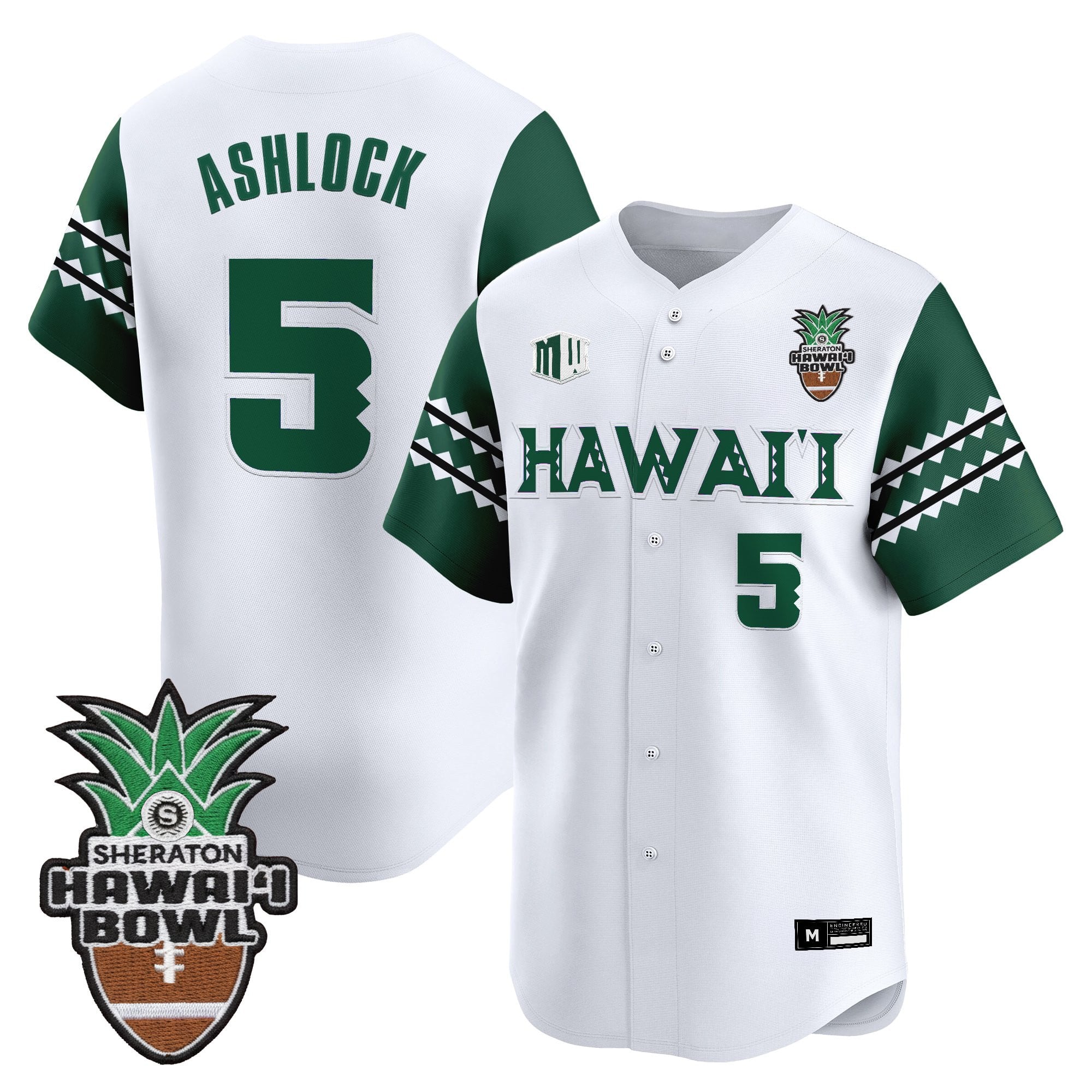 Men's Hawai'i Rainbow Warriors 2025 Hawai'i Bowl Vapor Baseball Jersey - All Stitched
