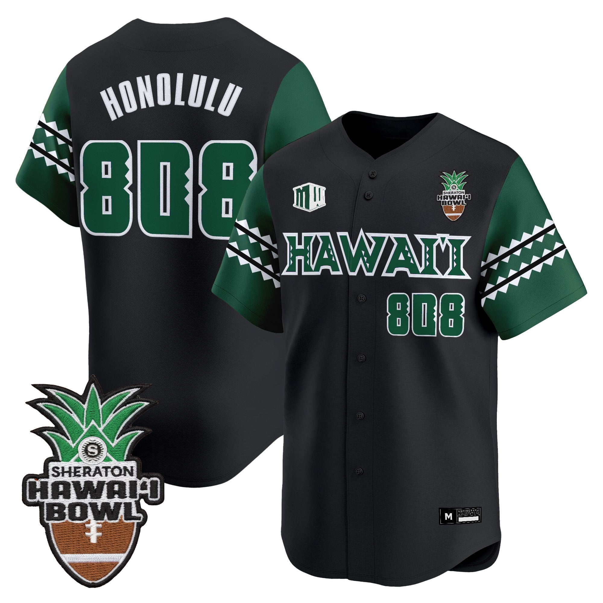 Men's Hawai'i Rainbow Warriors 2025 Hawai'i Bowl Vapor Baseball Jersey - All Stitched