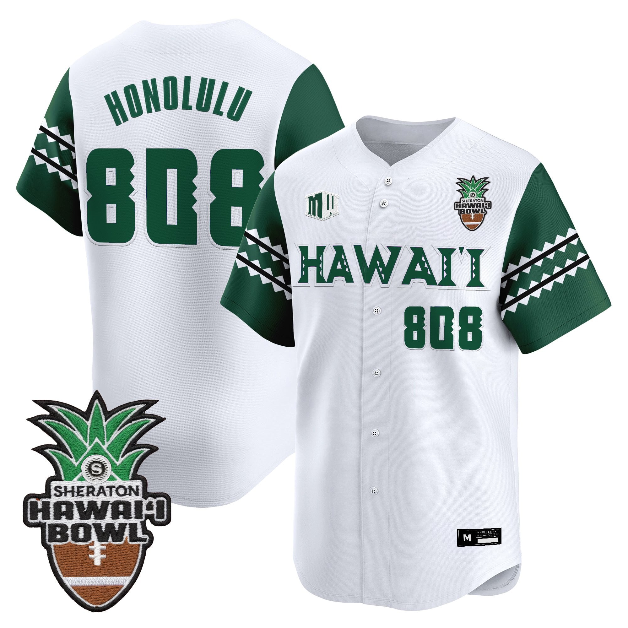 Men's Hawai'i Rainbow Warriors 2025 Hawai'i Bowl Vapor Baseball Jersey - All Stitched