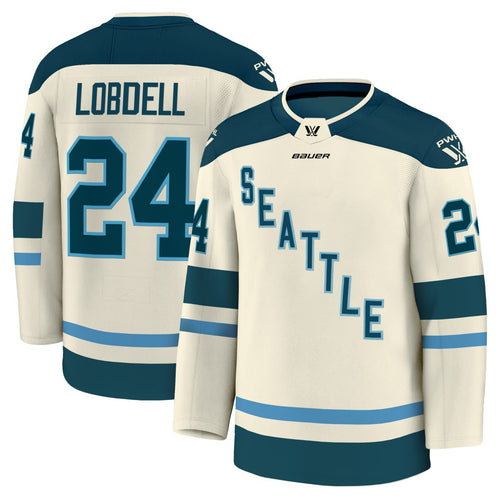 Cream Lobdell Seattle Torrent PWHL Jersey - All Stitched