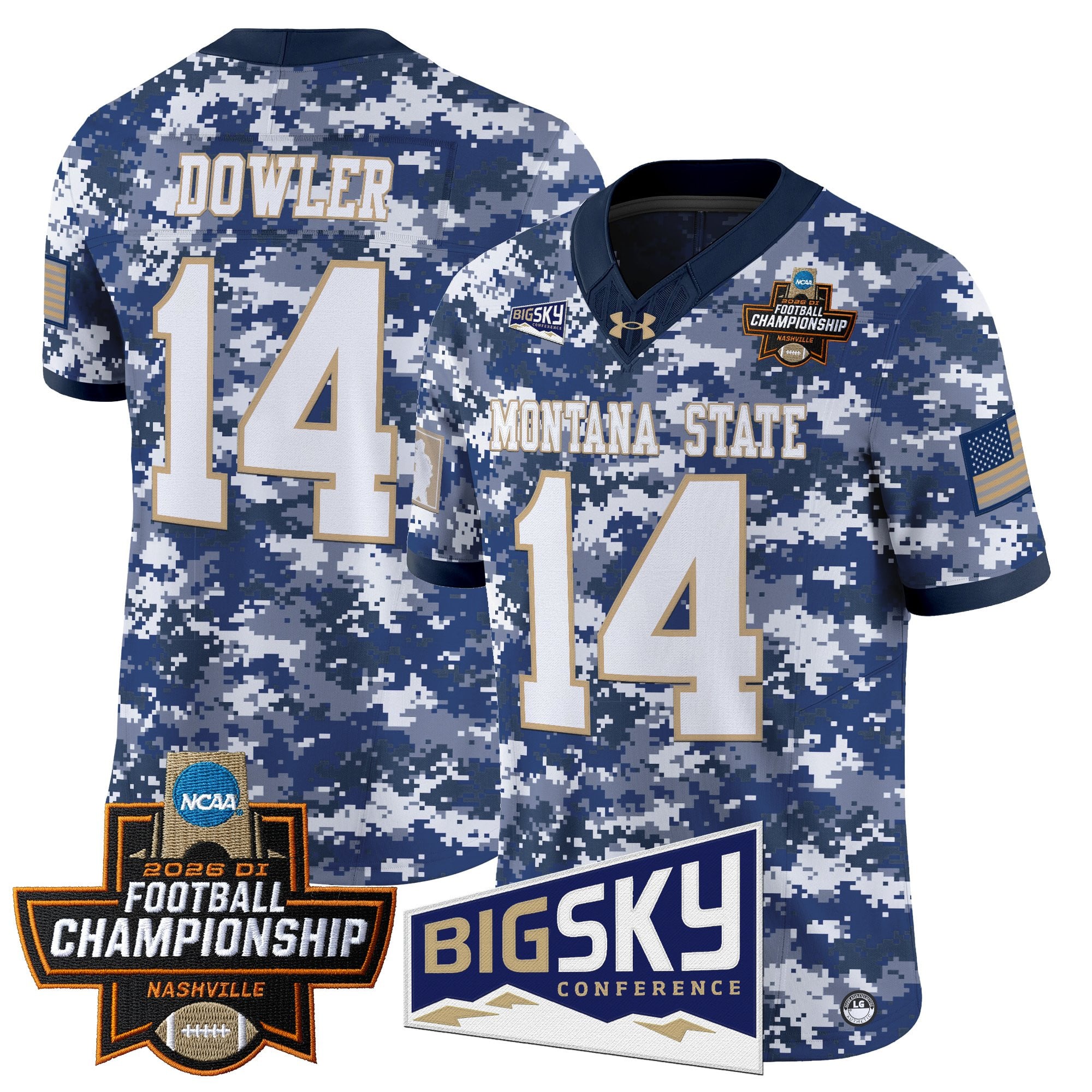 Men's Montana State Bobcats 2026 Football Championship Vapor Limited Jersey - All Stitched
