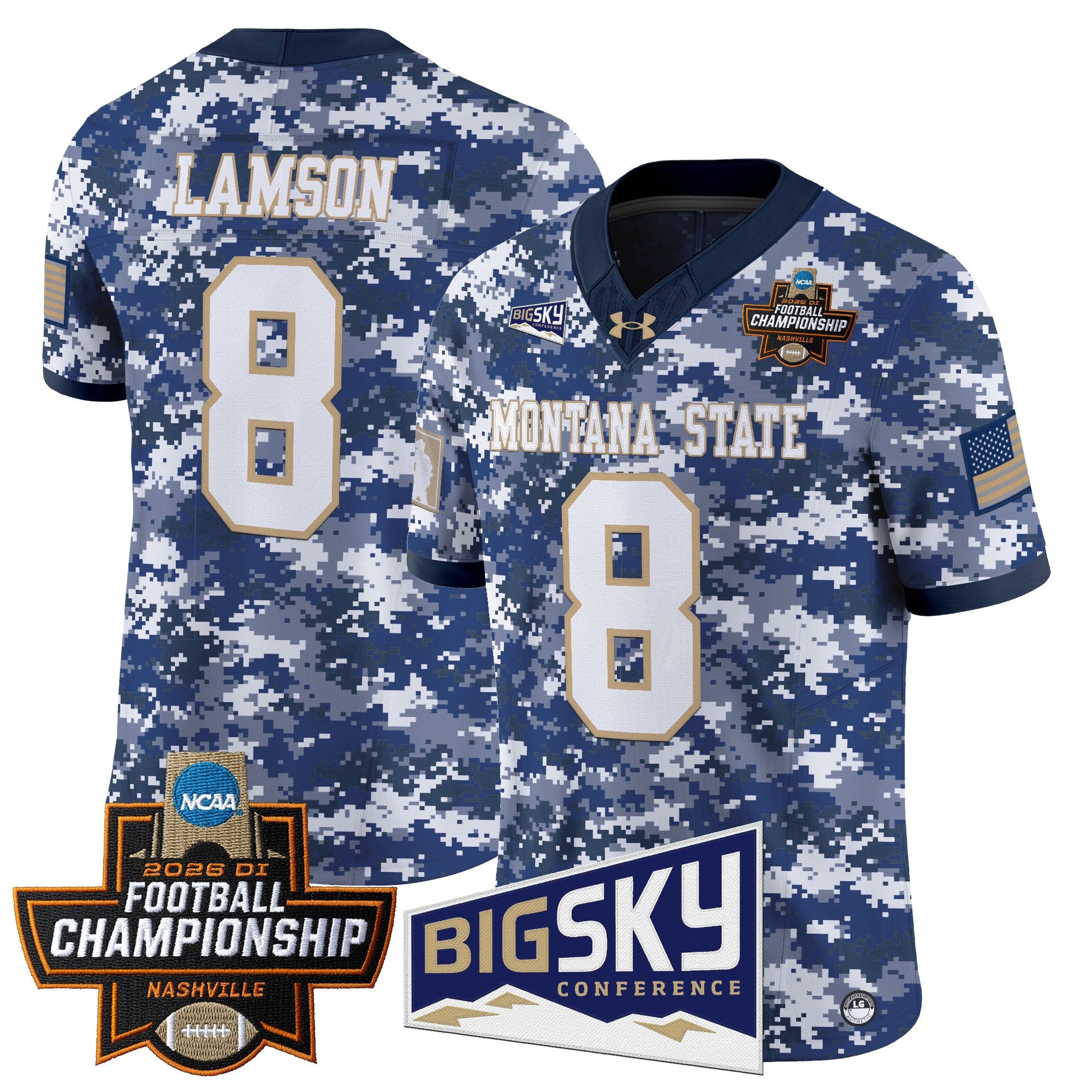 Men's Montana State Bobcats 2026 Football Championship Vapor Limited Jersey - All Stitched