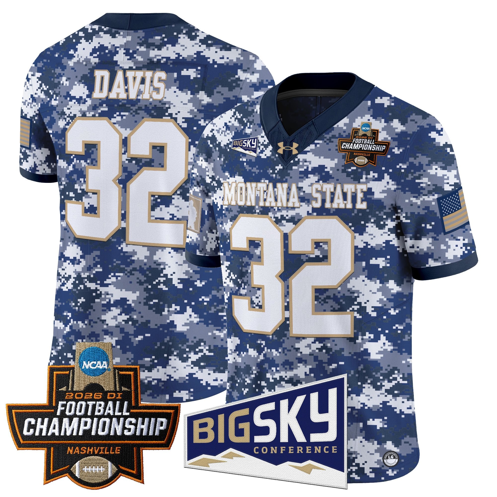 Men's Montana State Bobcats 2026 Football Championship Vapor Limited Jersey - All Stitched