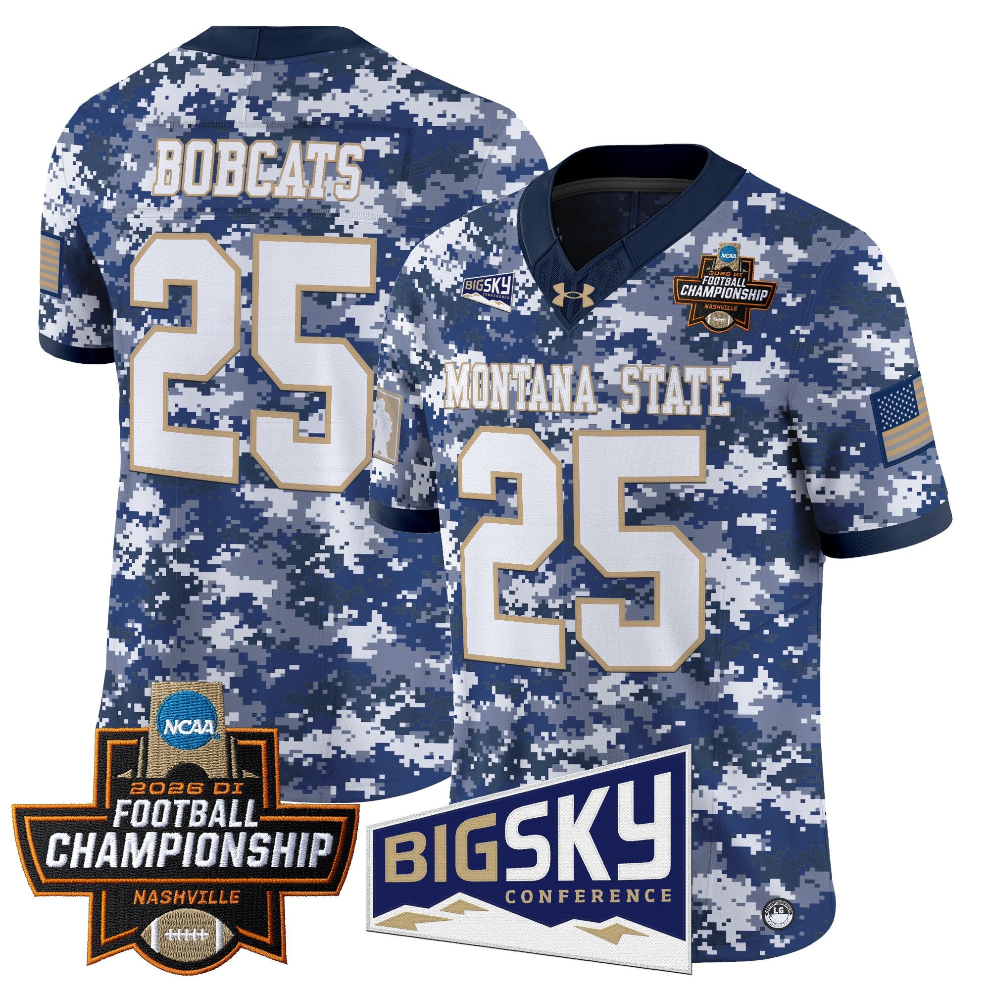 Men's Montana State Bobcats 2026 Football Championship Vapor Limited Jersey - All Stitched